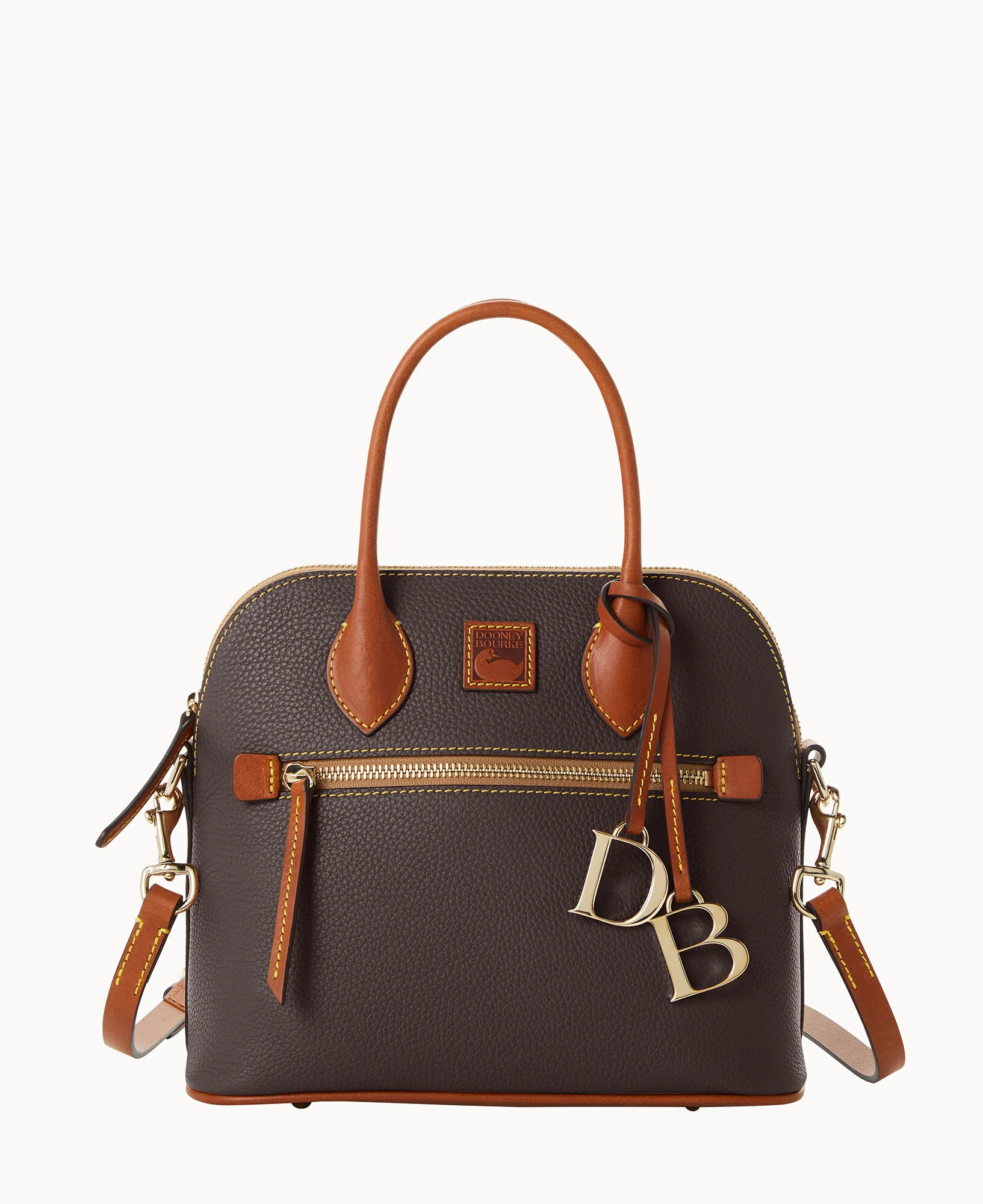 Pebble Grain Domed Satchel - Image 17