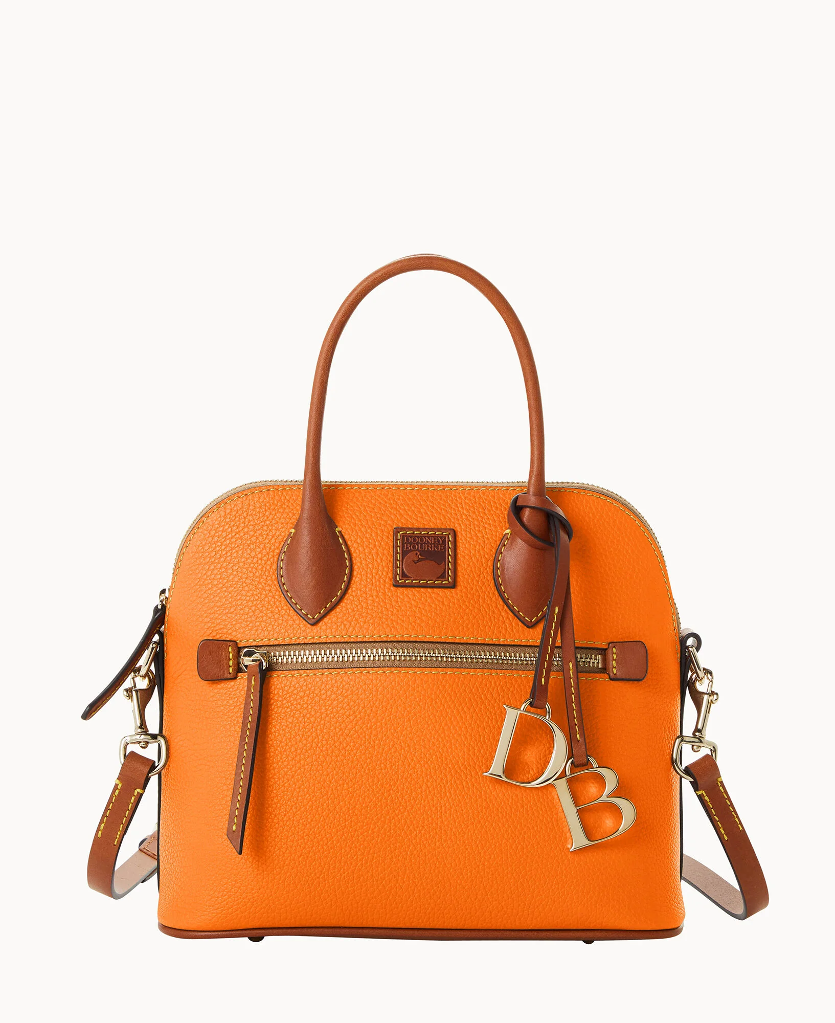 Pebble Grain Domed Satchel - Image 21