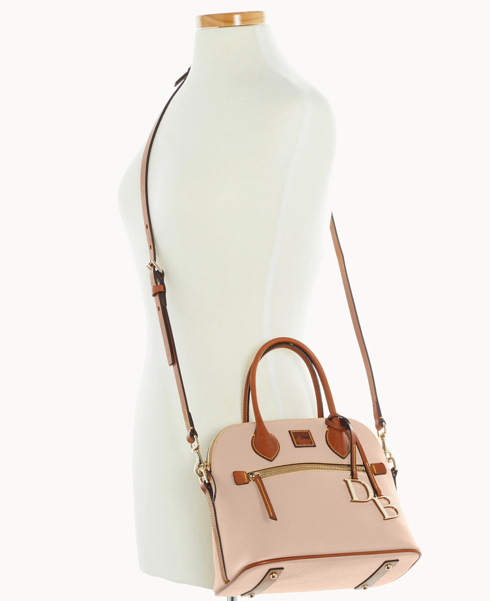 Pebble Grain Domed Satchel - Image 32