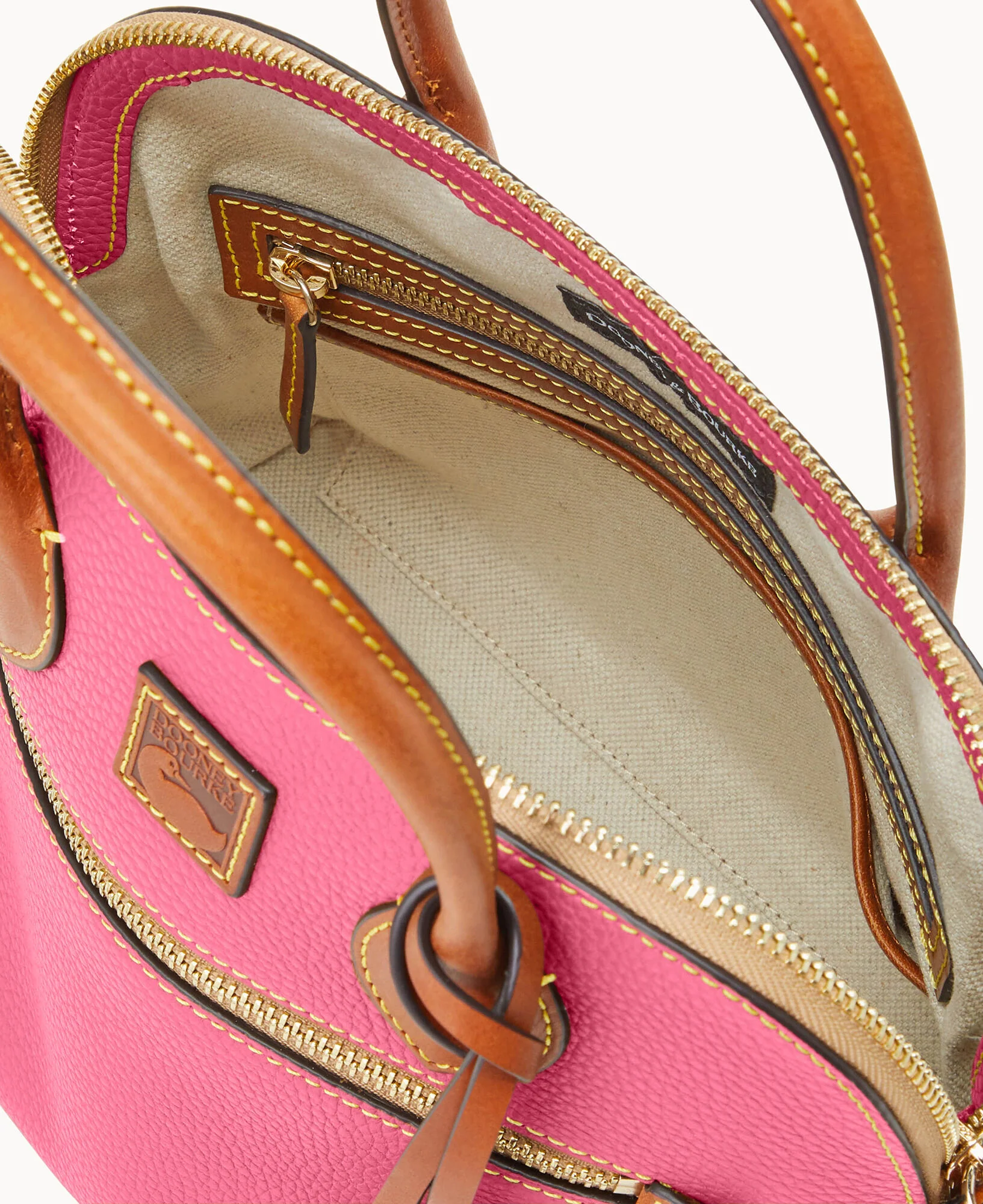 Pebble Grain Domed Satchel - Image 35