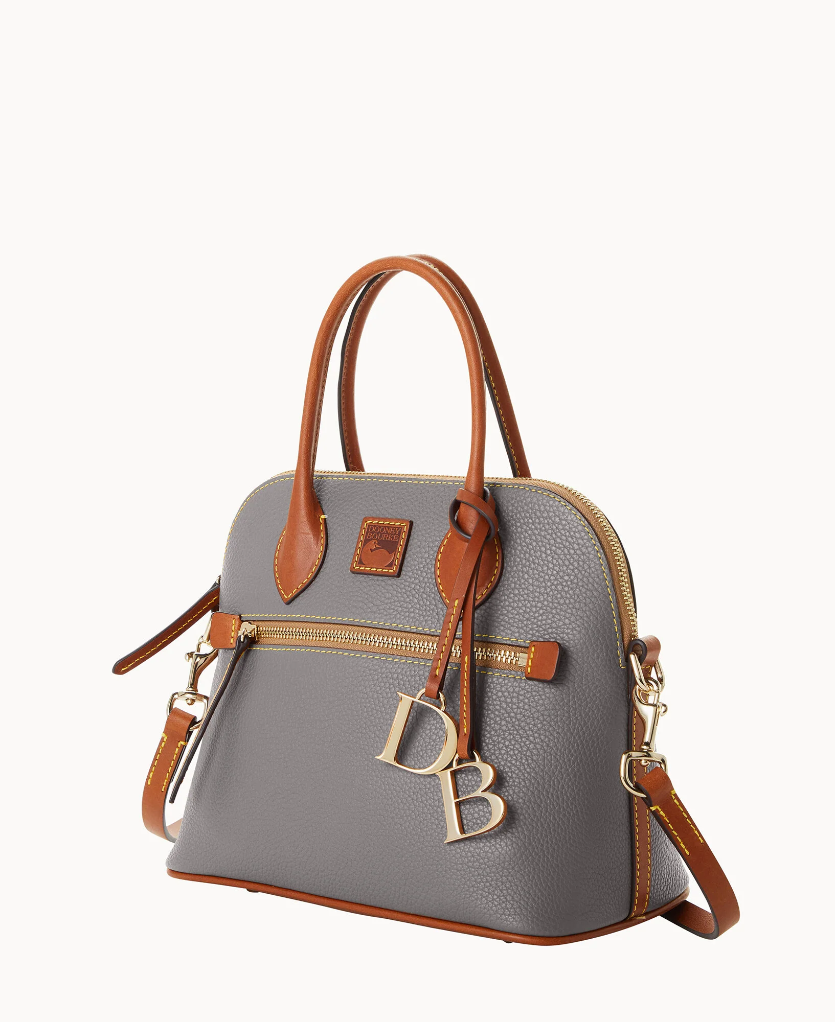 Pebble Grain Domed Satchel - Image 38