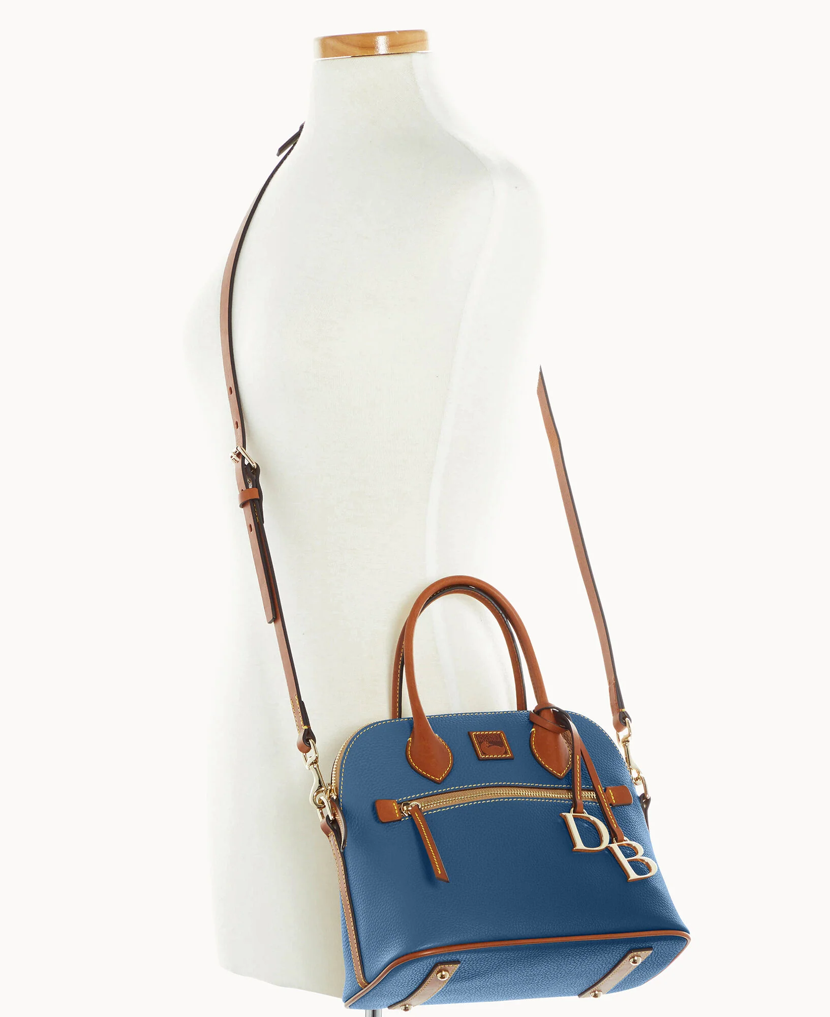 Pebble Grain Domed Satchel - Image 44