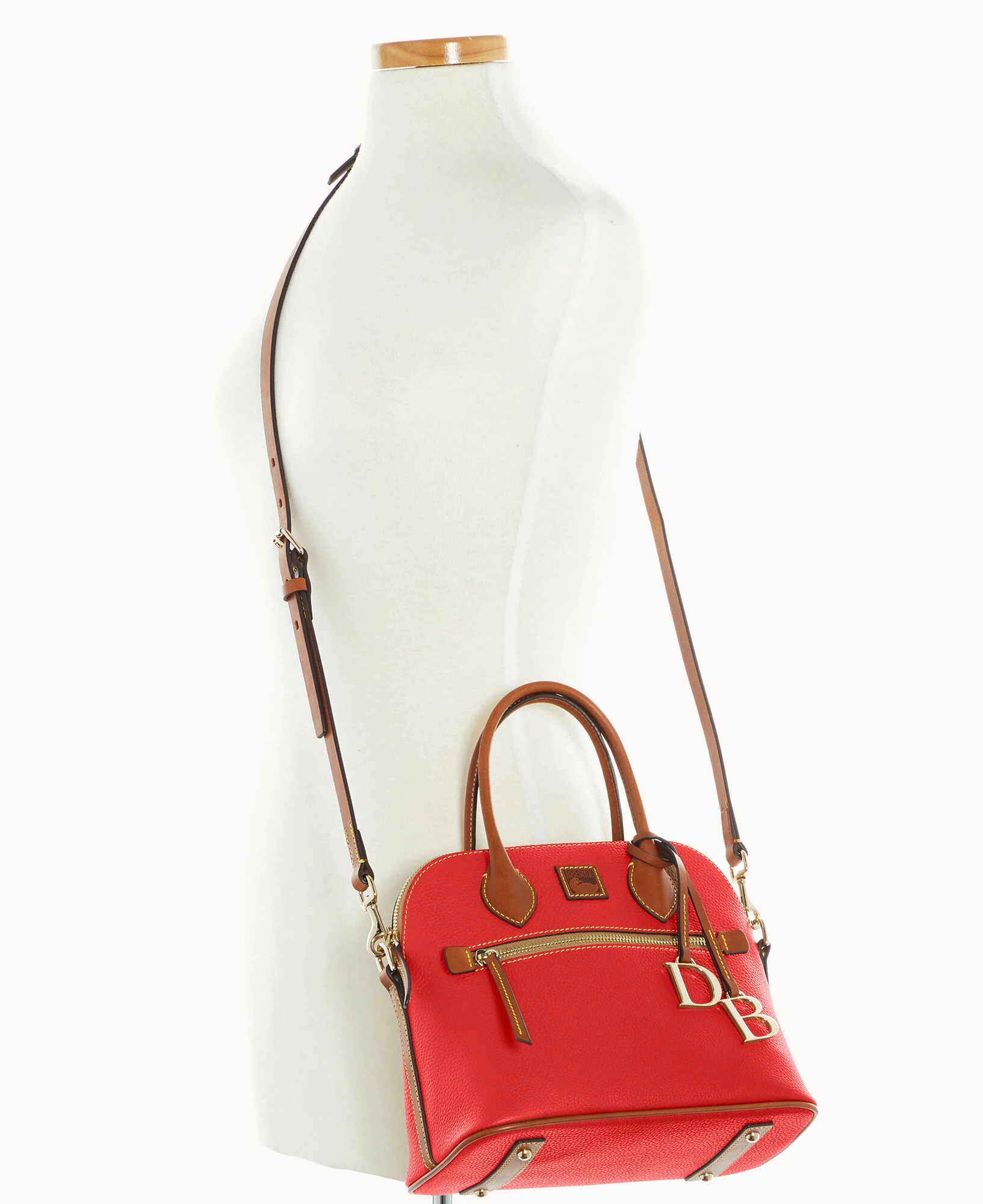 Pebble Grain Domed Satchel - Image 56