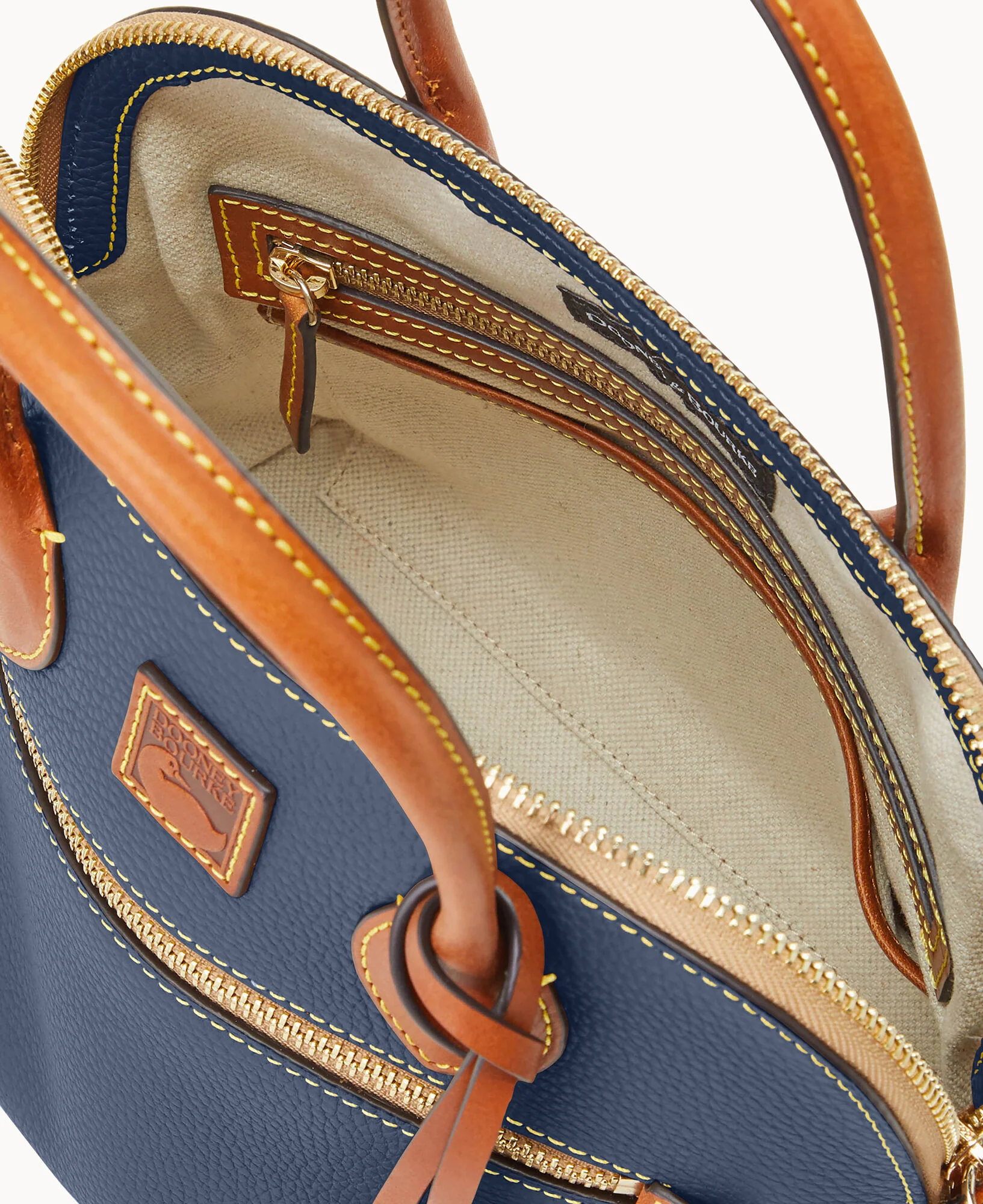 Pebble Grain Domed Satchel - Image 71
