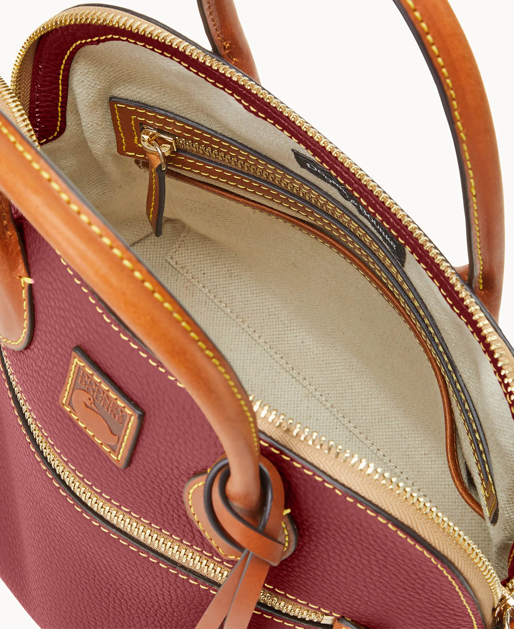 Pebble Grain Domed Satchel - Image 75