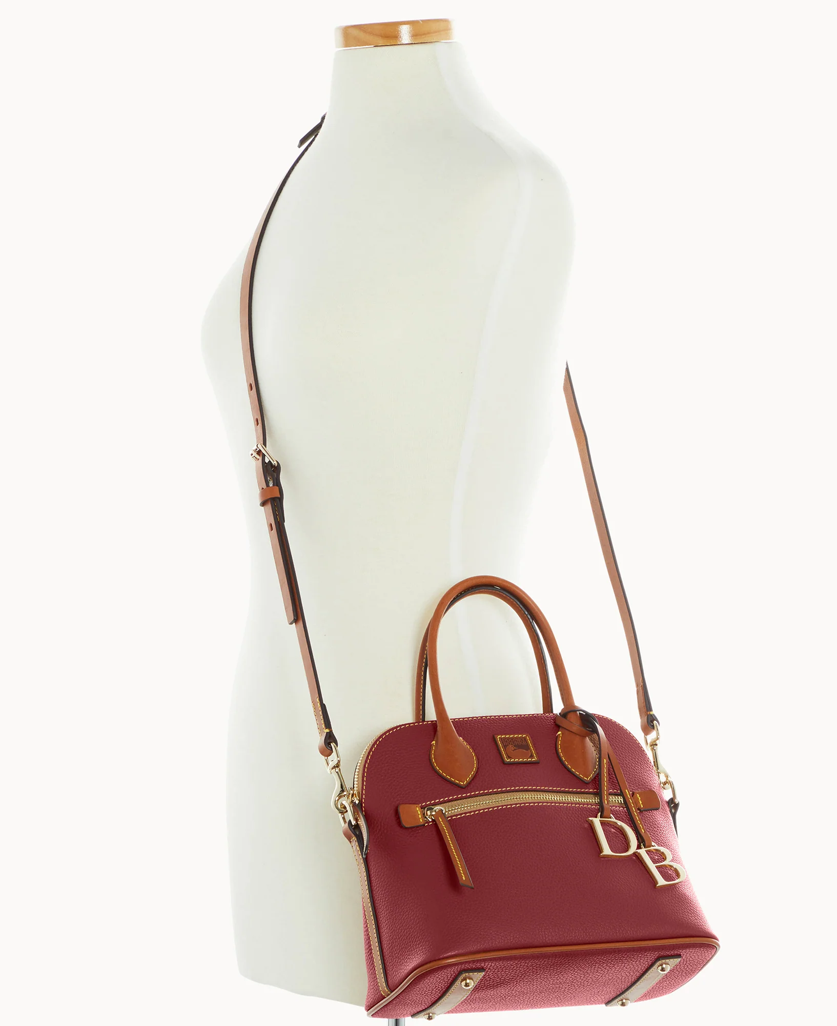 Pebble Grain Domed Satchel - Image 76