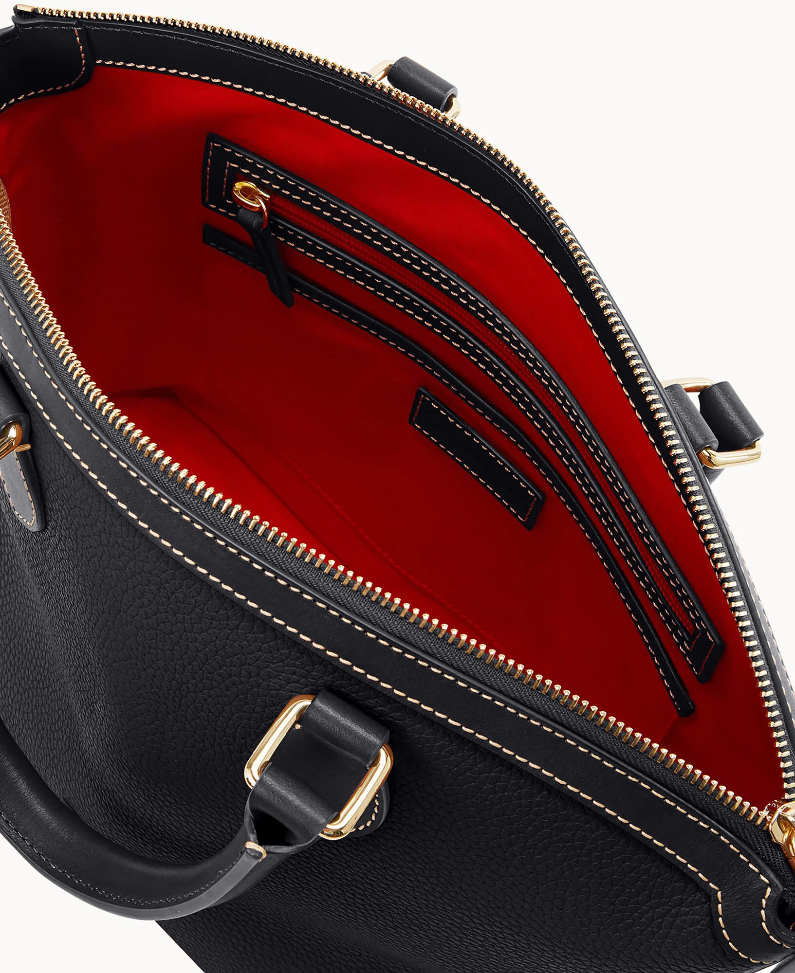 Pebble Grain Domed Satchel - Image 27