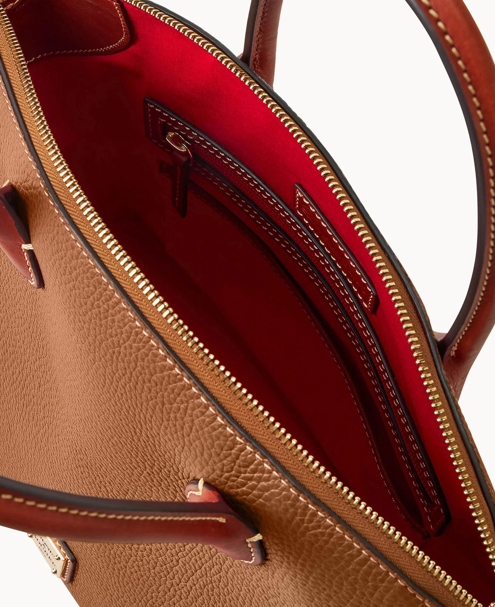Pebble Grain Domed Satchel - Image 13