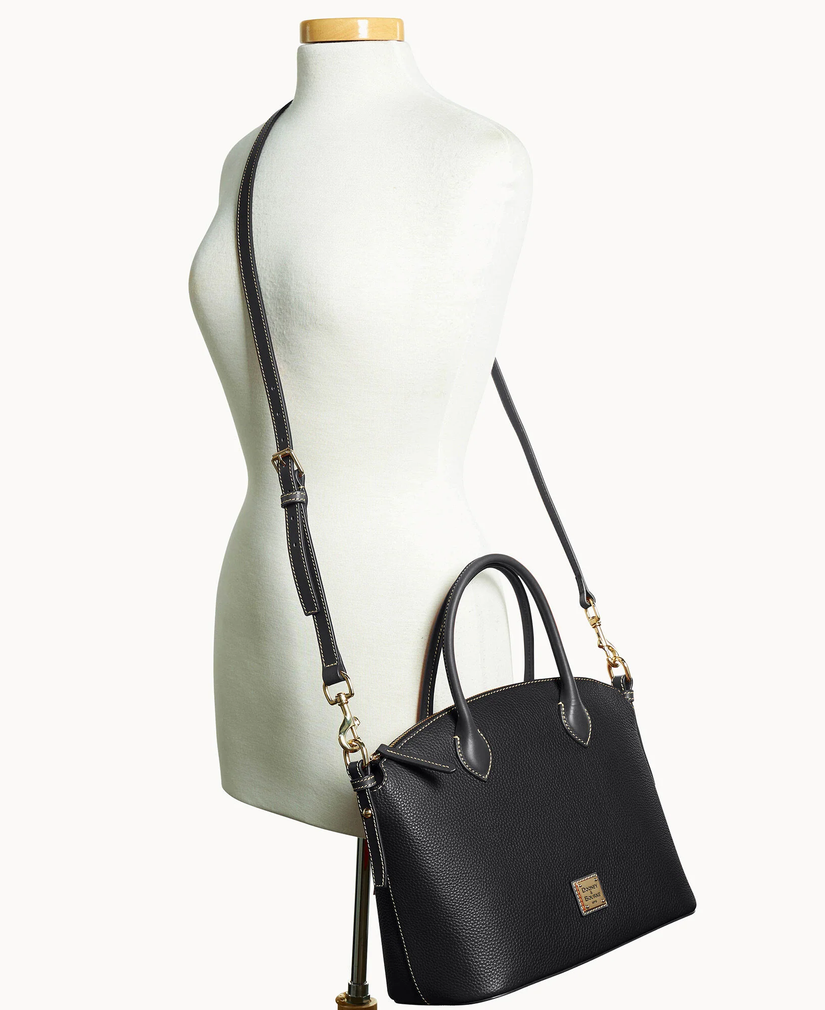 Pebble Grain Domed Satchel - Image 30