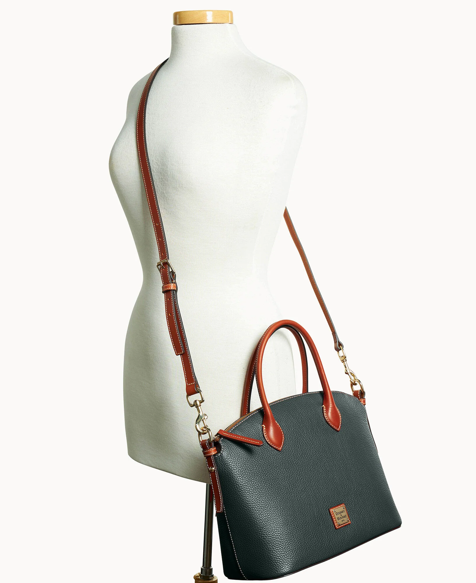 Pebble Grain Domed Satchel - Image 35