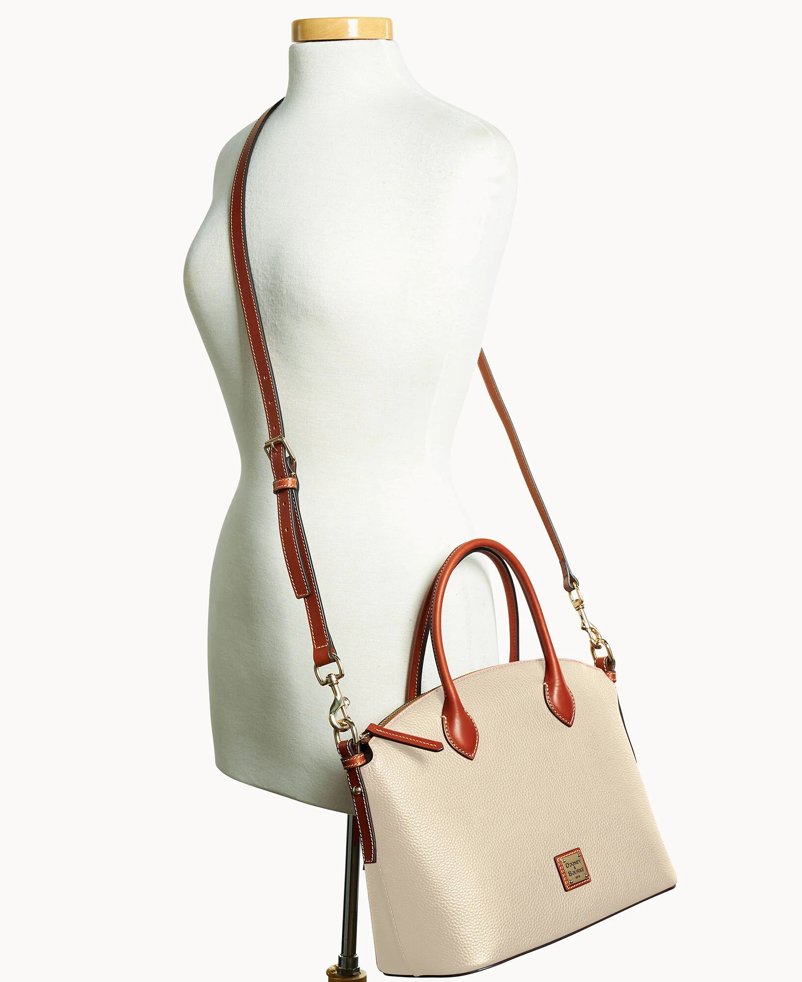 Pebble Grain Domed Satchel - Image 54