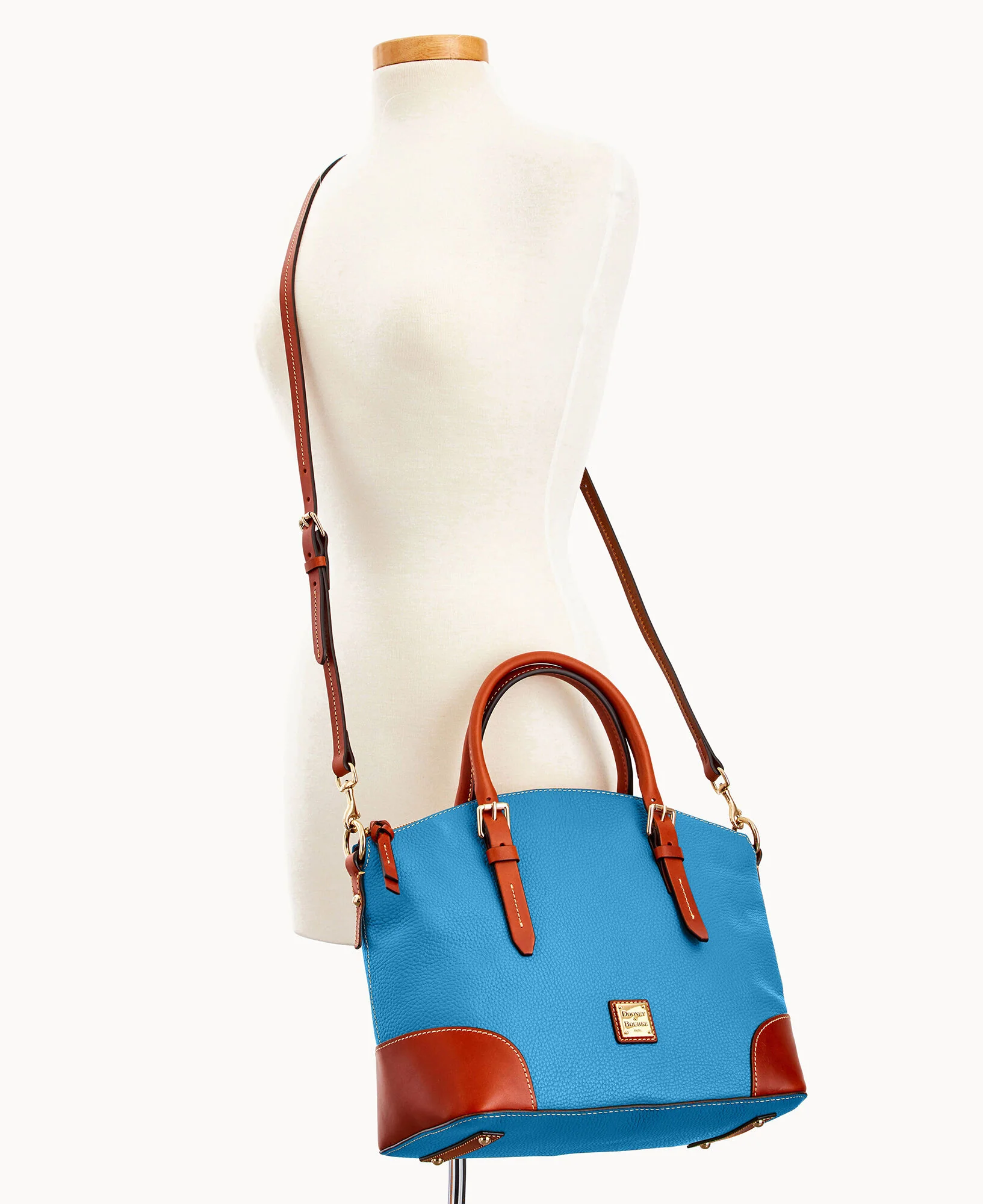 Pebble Grain Domed Satchel - Image 100