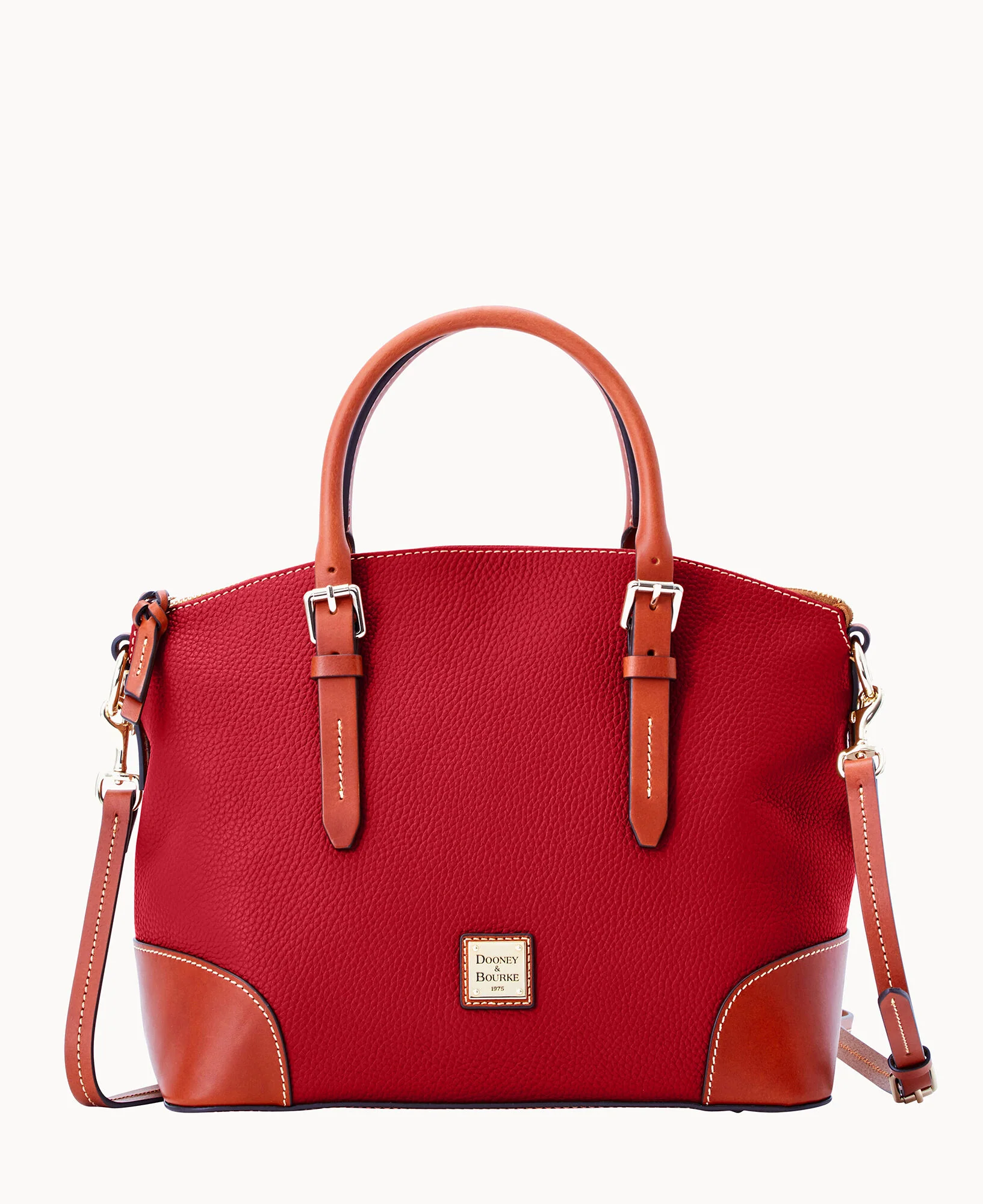 Pebble Grain Domed Satchel - Image 11