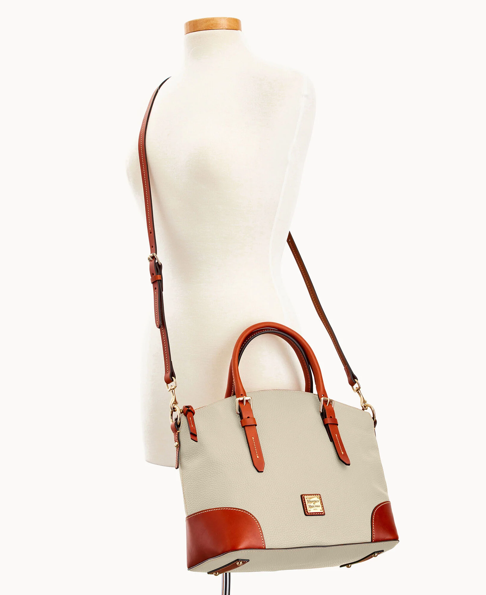 Pebble Grain Domed Satchel - Image 30