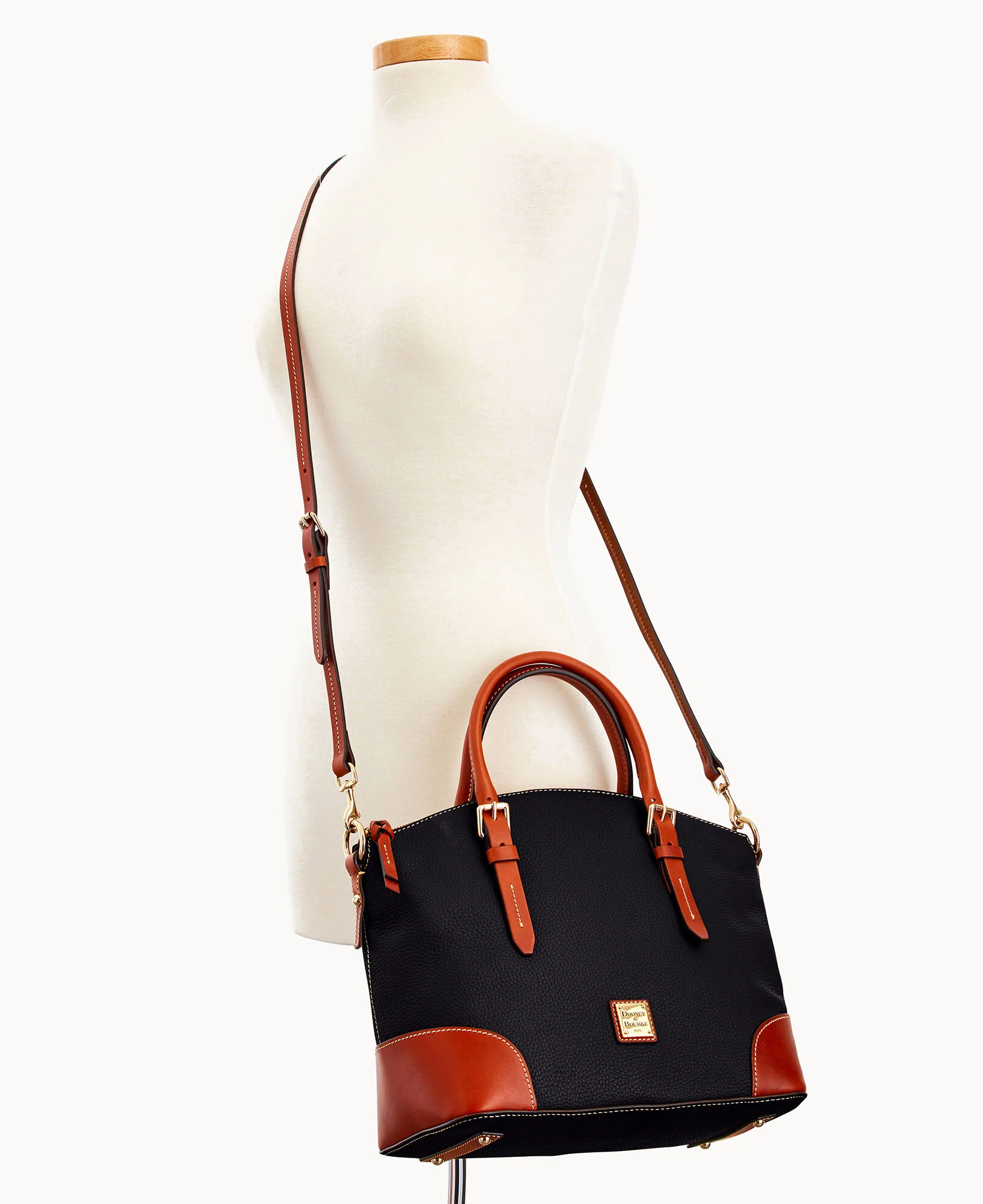 Pebble Grain Domed Satchel - Image 35