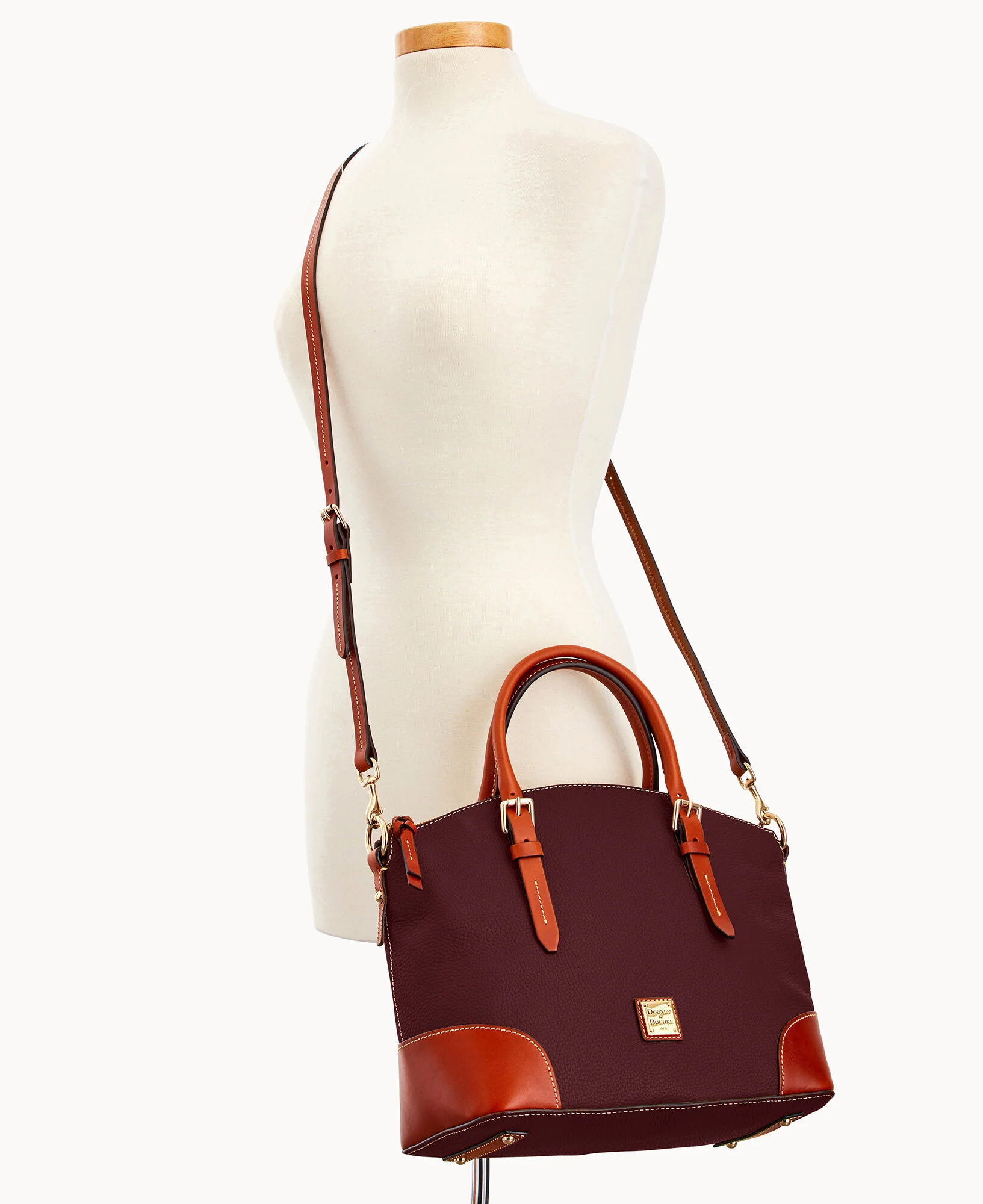 Pebble Grain Domed Satchel - Image 40