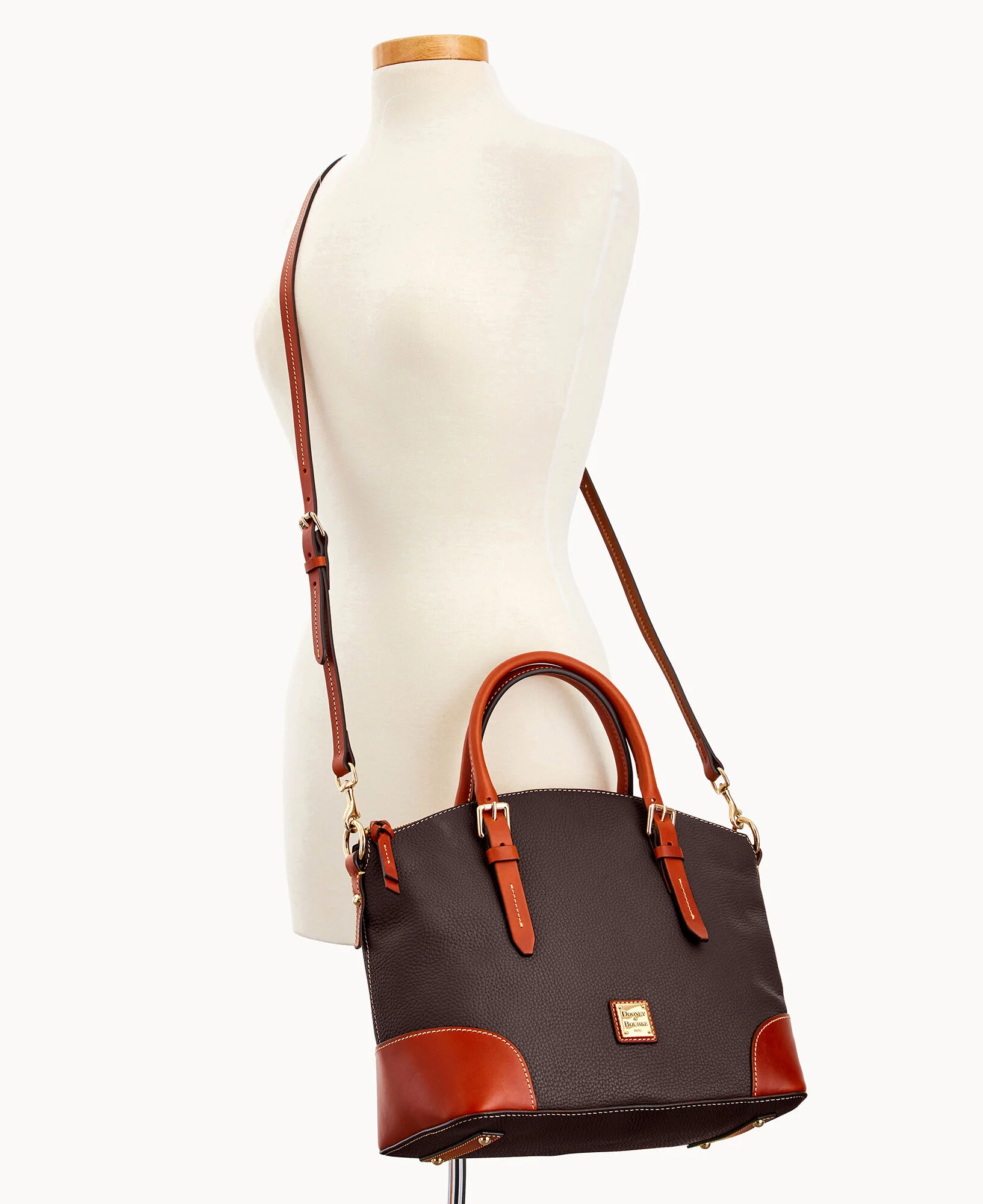 Pebble Grain Domed Satchel - Image 65
