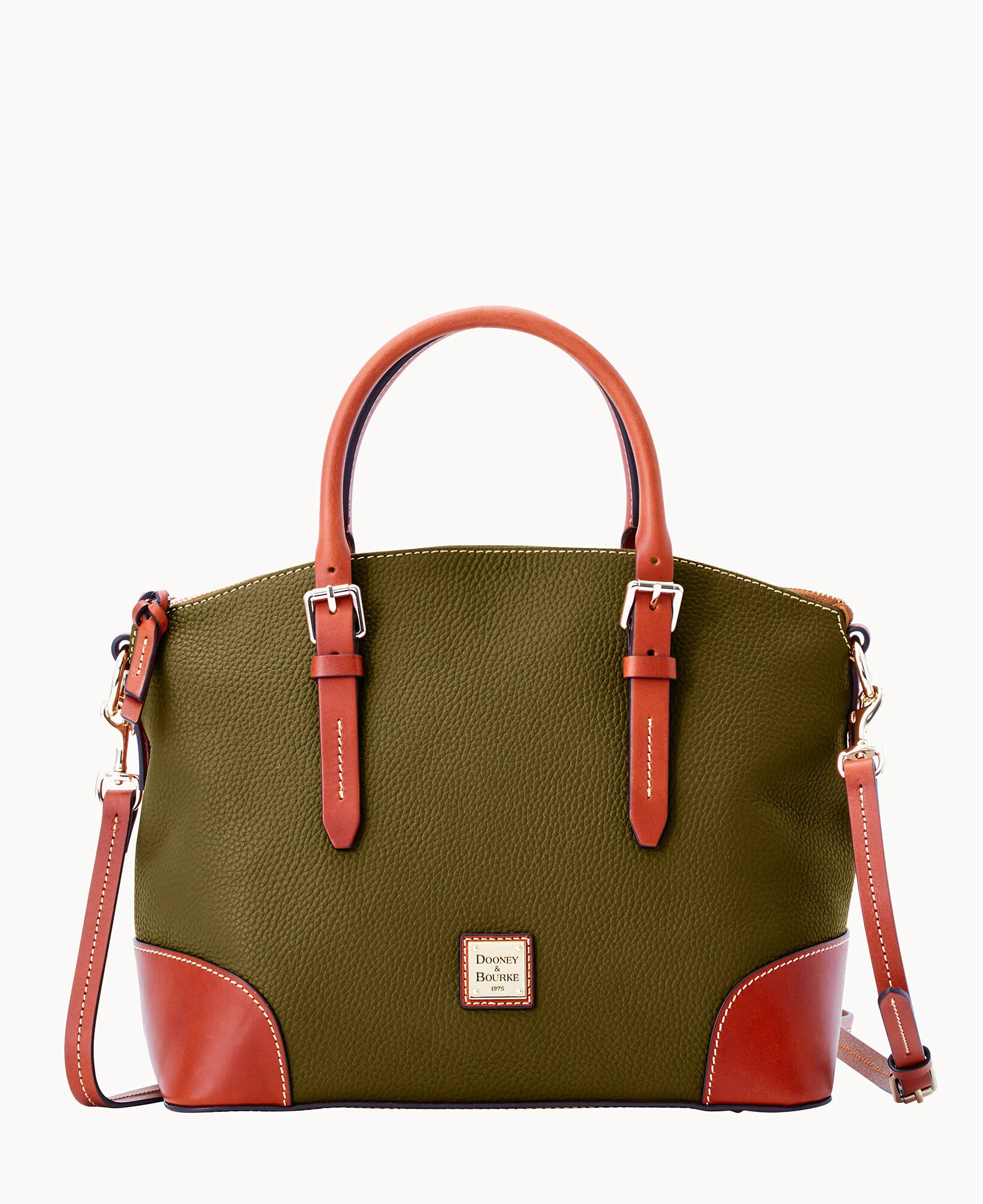 Pebble Grain Domed Satchel - Image 81