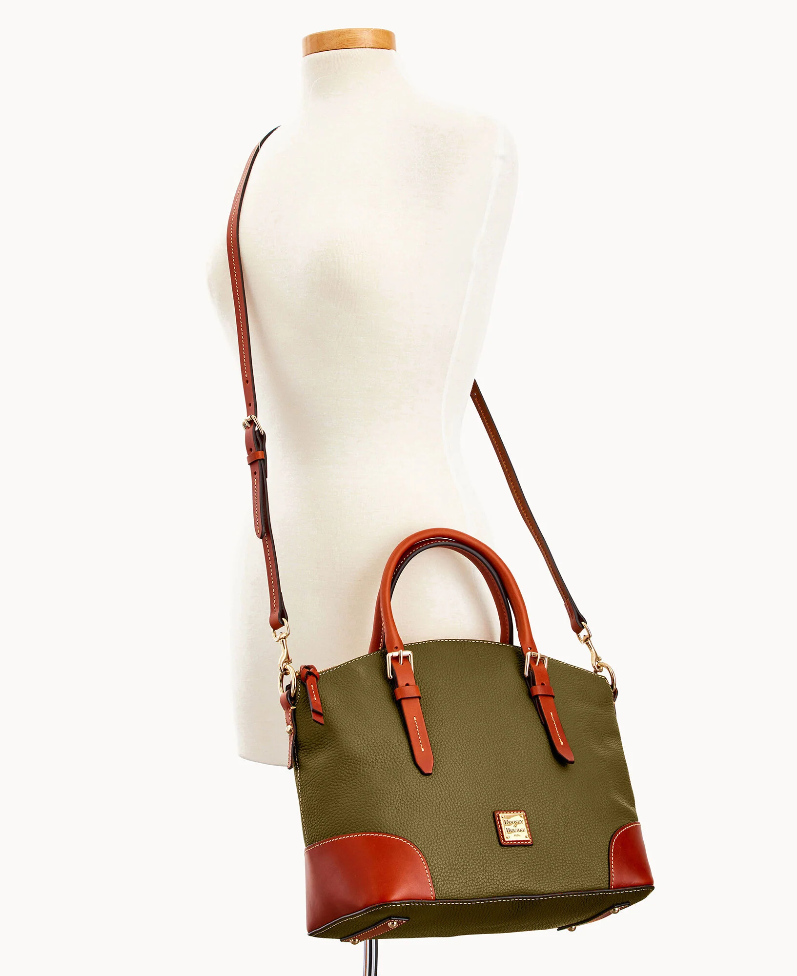 Pebble Grain Domed Satchel - Image 85