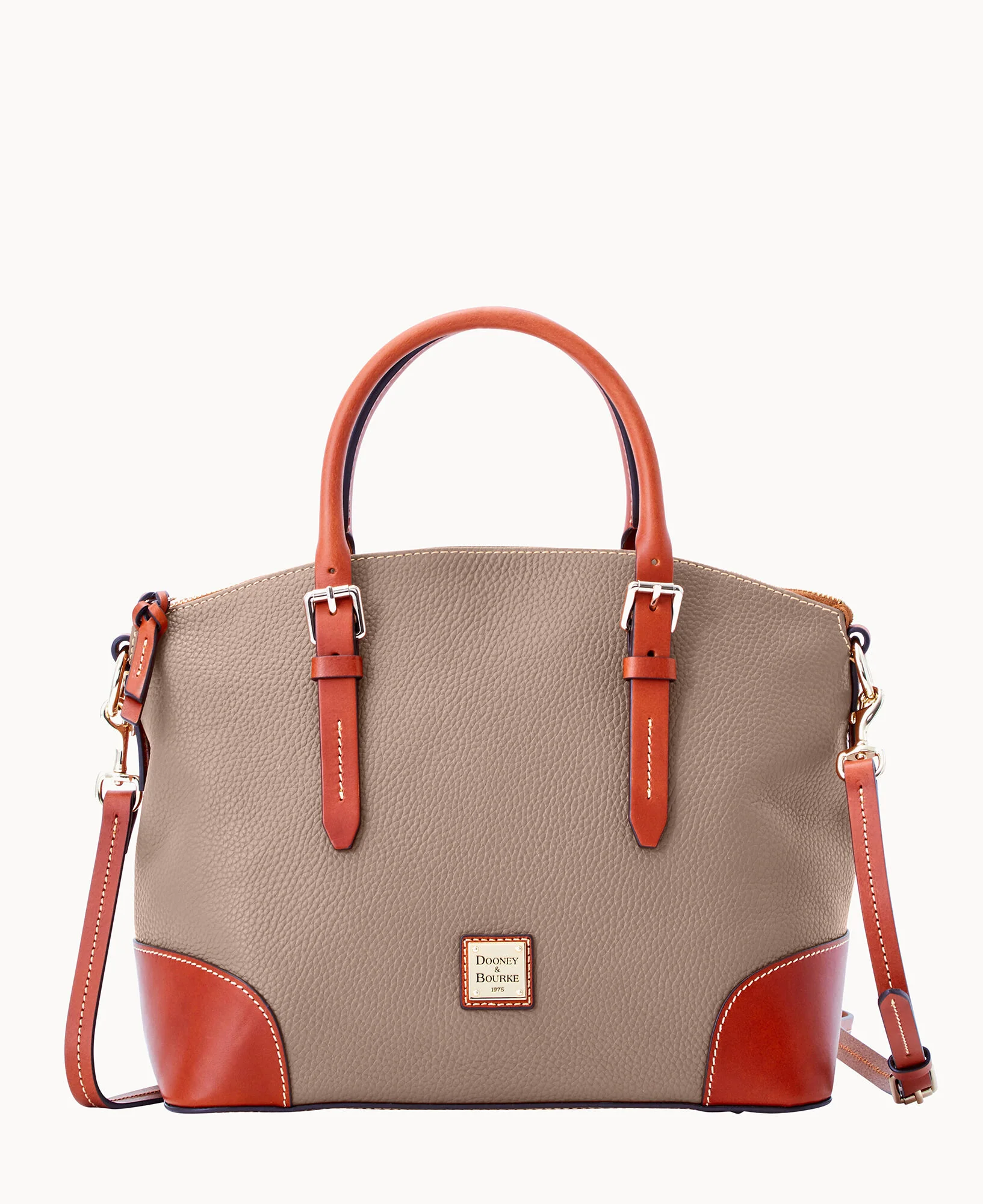 Pebble Grain Domed Satchel - Image 86
