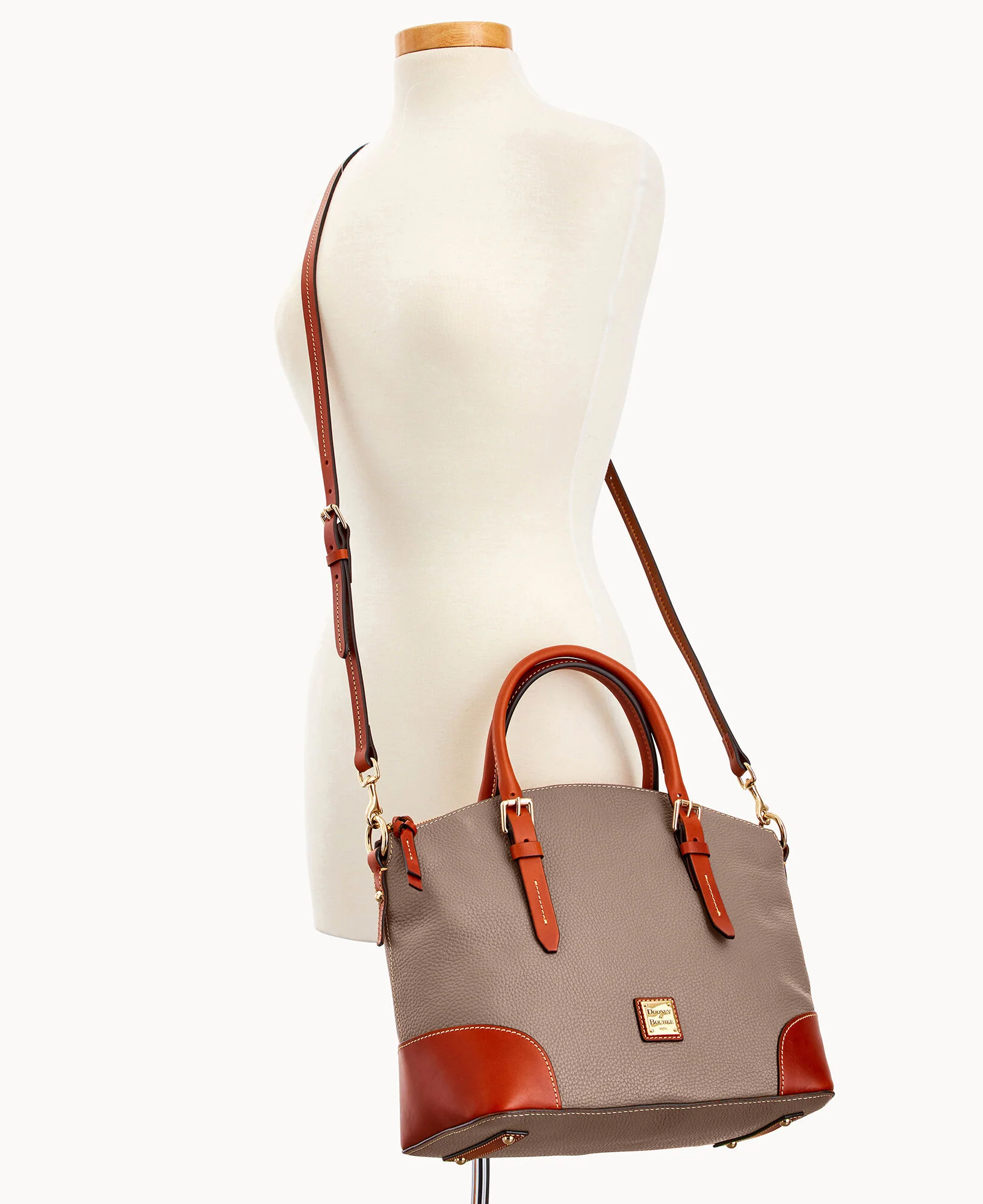 Pebble Grain Domed Satchel - Image 90