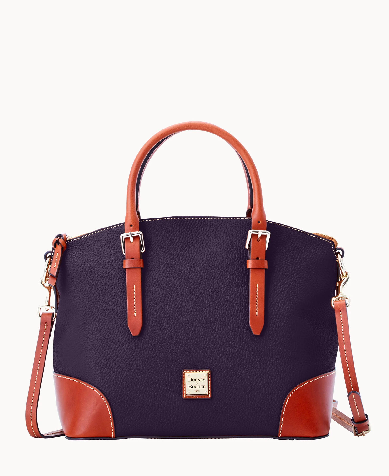 Pebble Grain Domed Satchel - Image 91