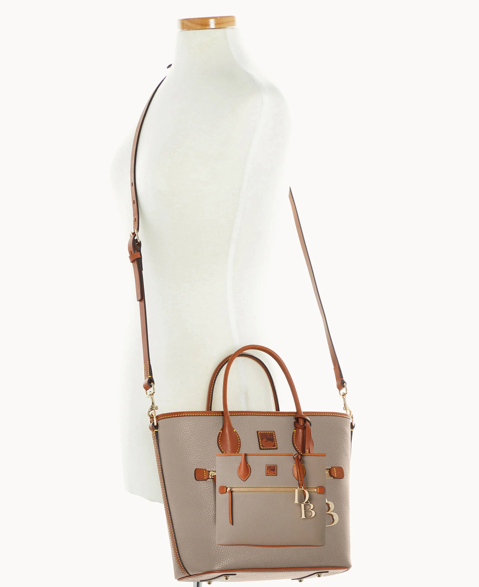 Pebble Grain Handle Tote - Image 31