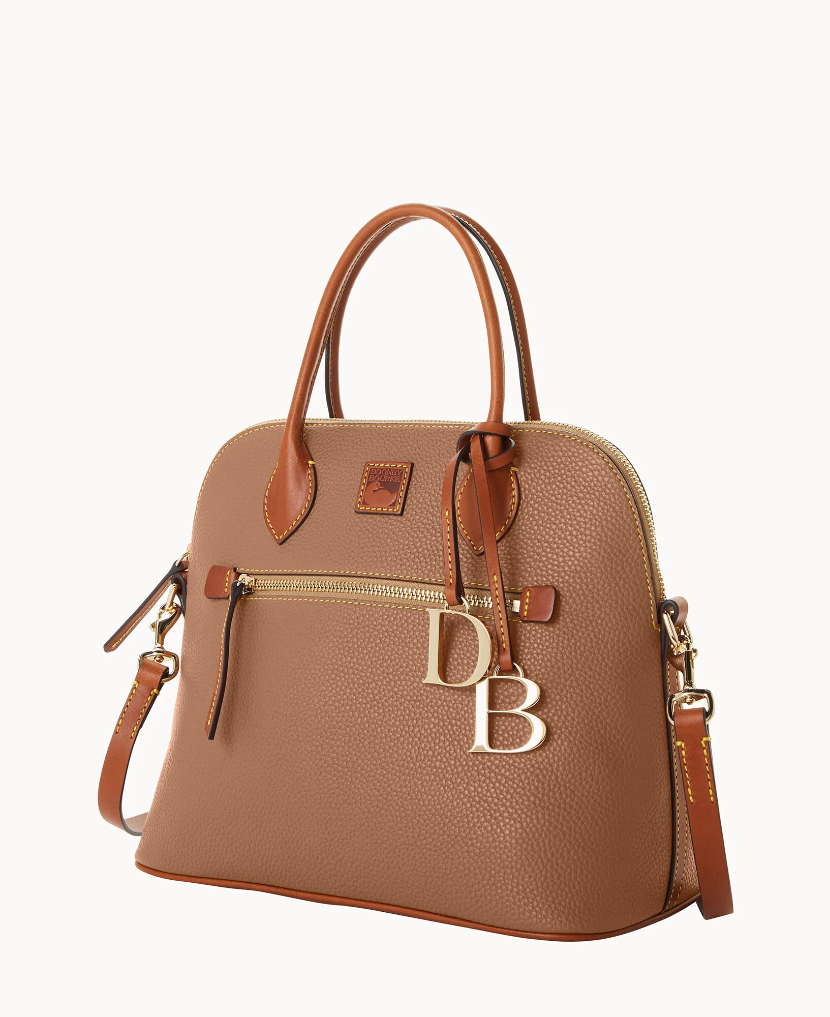 Pebble Grain Large Domed Satchel - Image 102