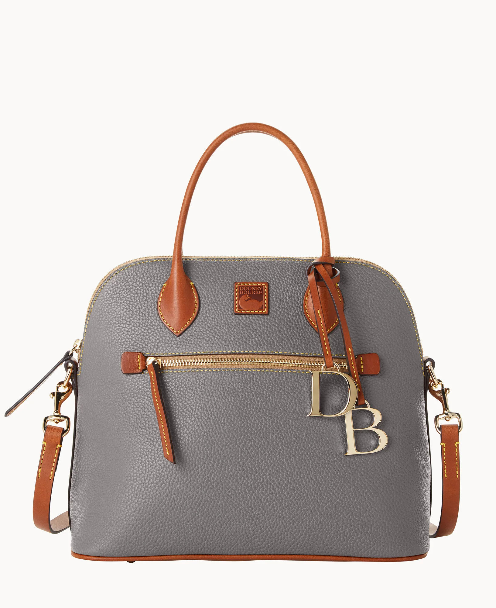 Pebble Grain Large Domed Satchel - Image 105