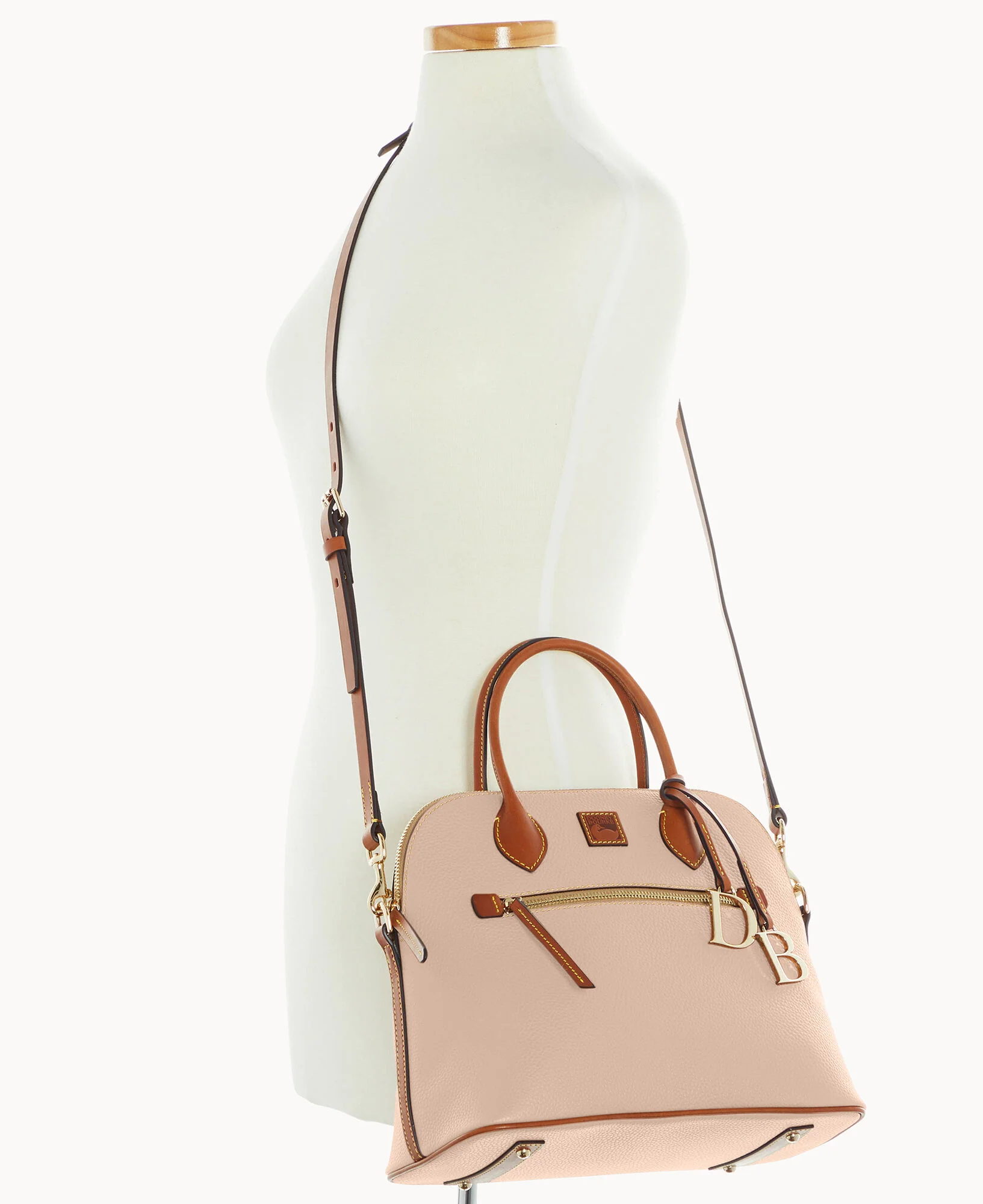 Pebble Grain Large Domed Satchel - Image 124