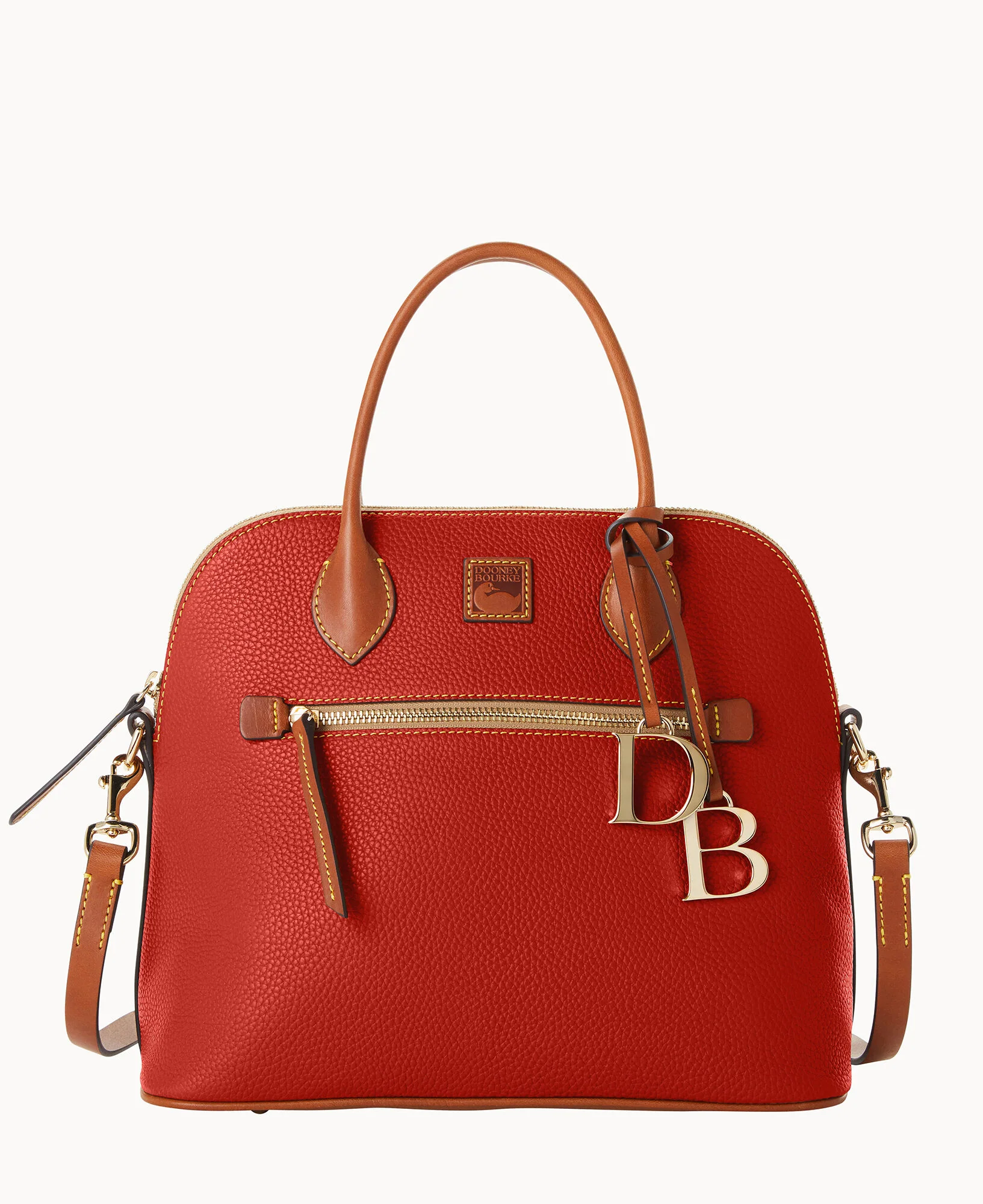 Pebble Grain Large Domed Satchel - Image 129