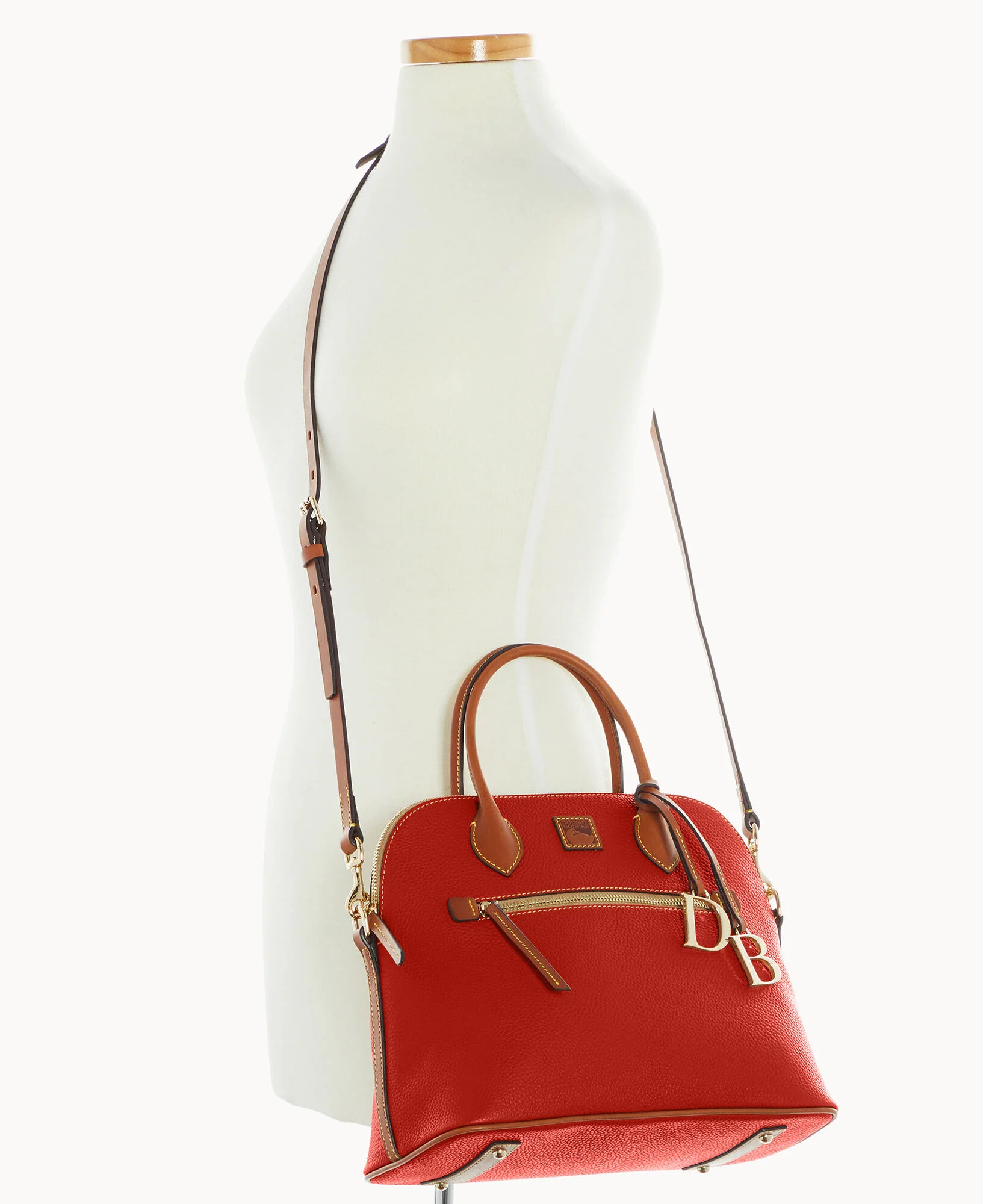 Pebble Grain Large Domed Satchel - Image 132
