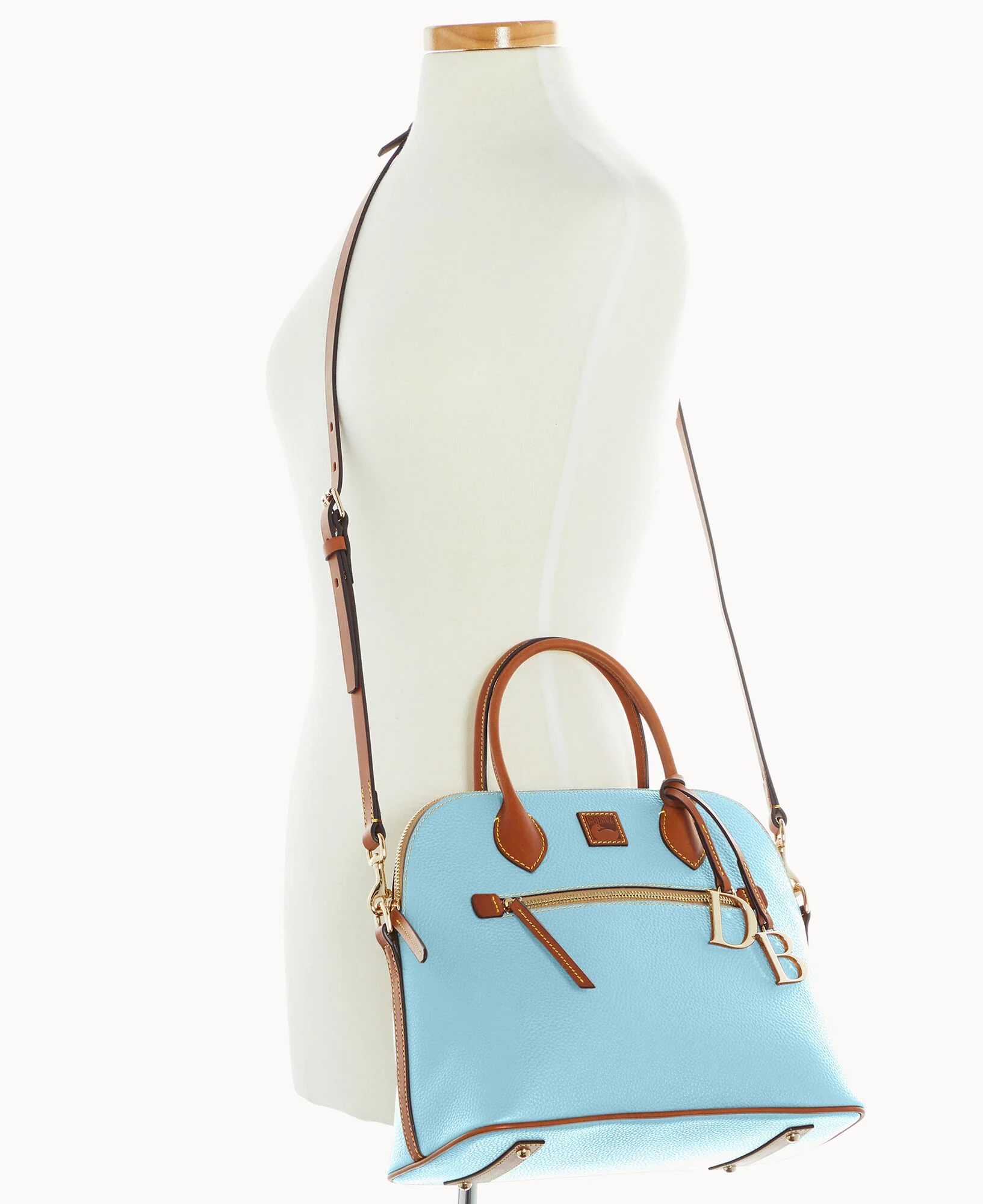 Pebble Grain Large Domed Satchel - Image 136