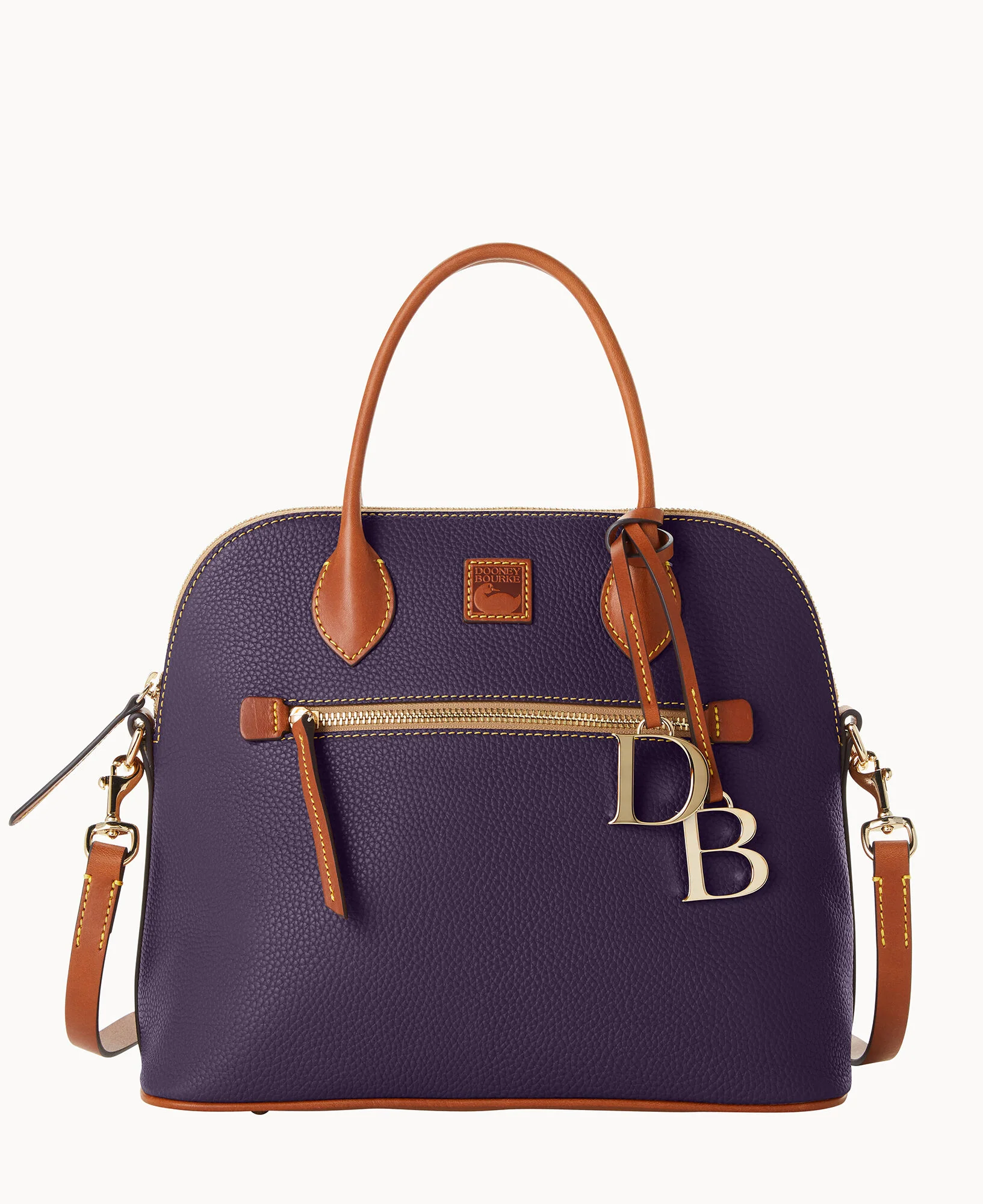 Pebble Grain Large Domed Satchel - Image 141