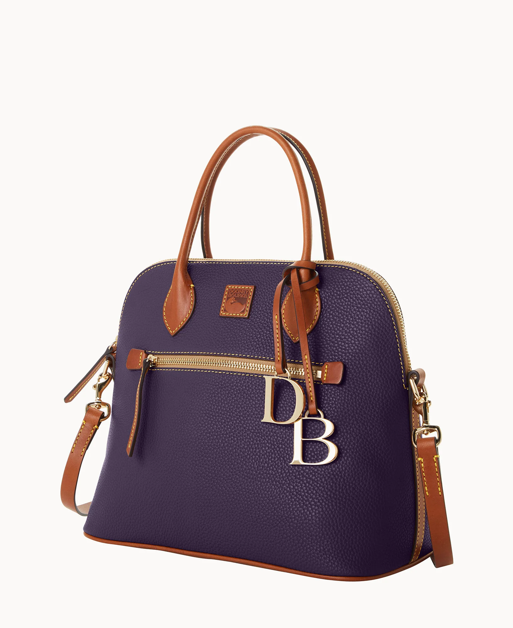 Pebble Grain Large Domed Satchel - Image 142