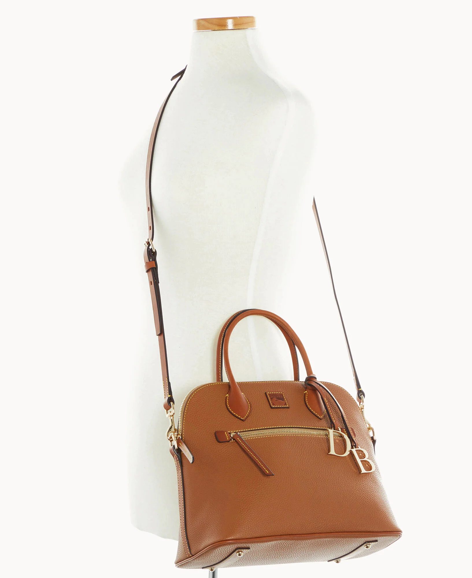 Pebble Grain Large Domed Satchel - Image 32