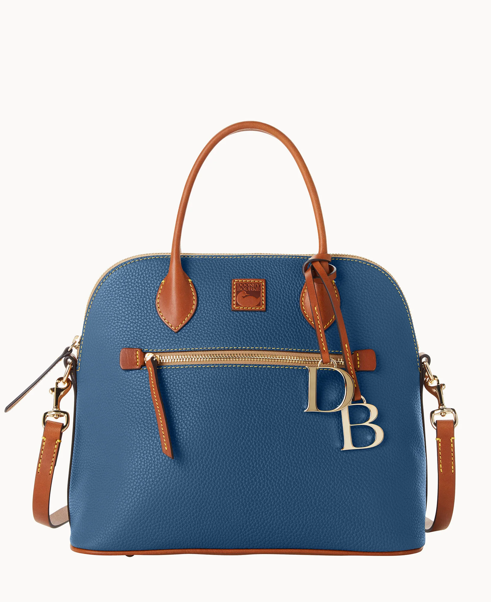 Pebble Grain Large Domed Satchel - Image 33
