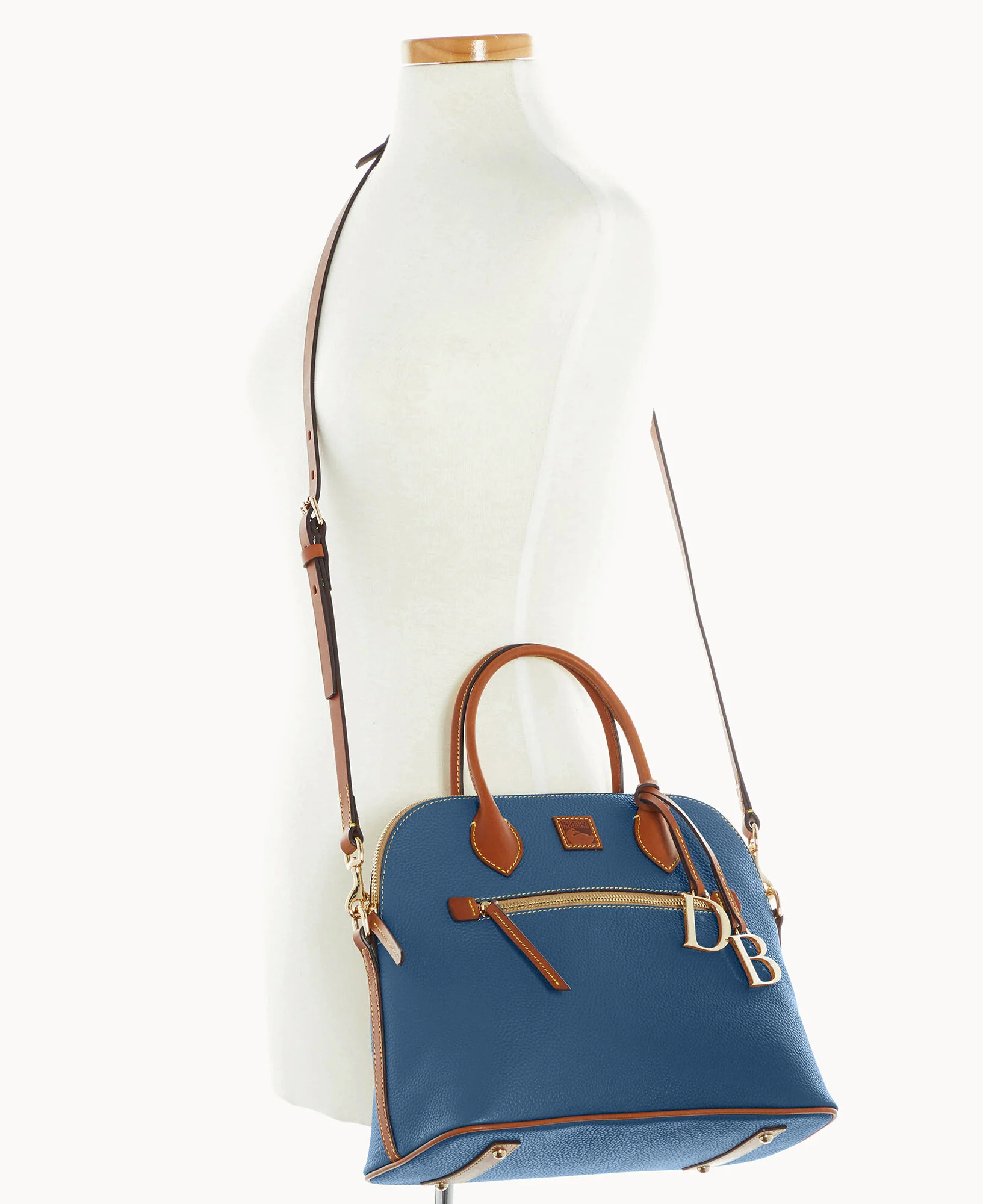 Pebble Grain Large Domed Satchel - Image 36