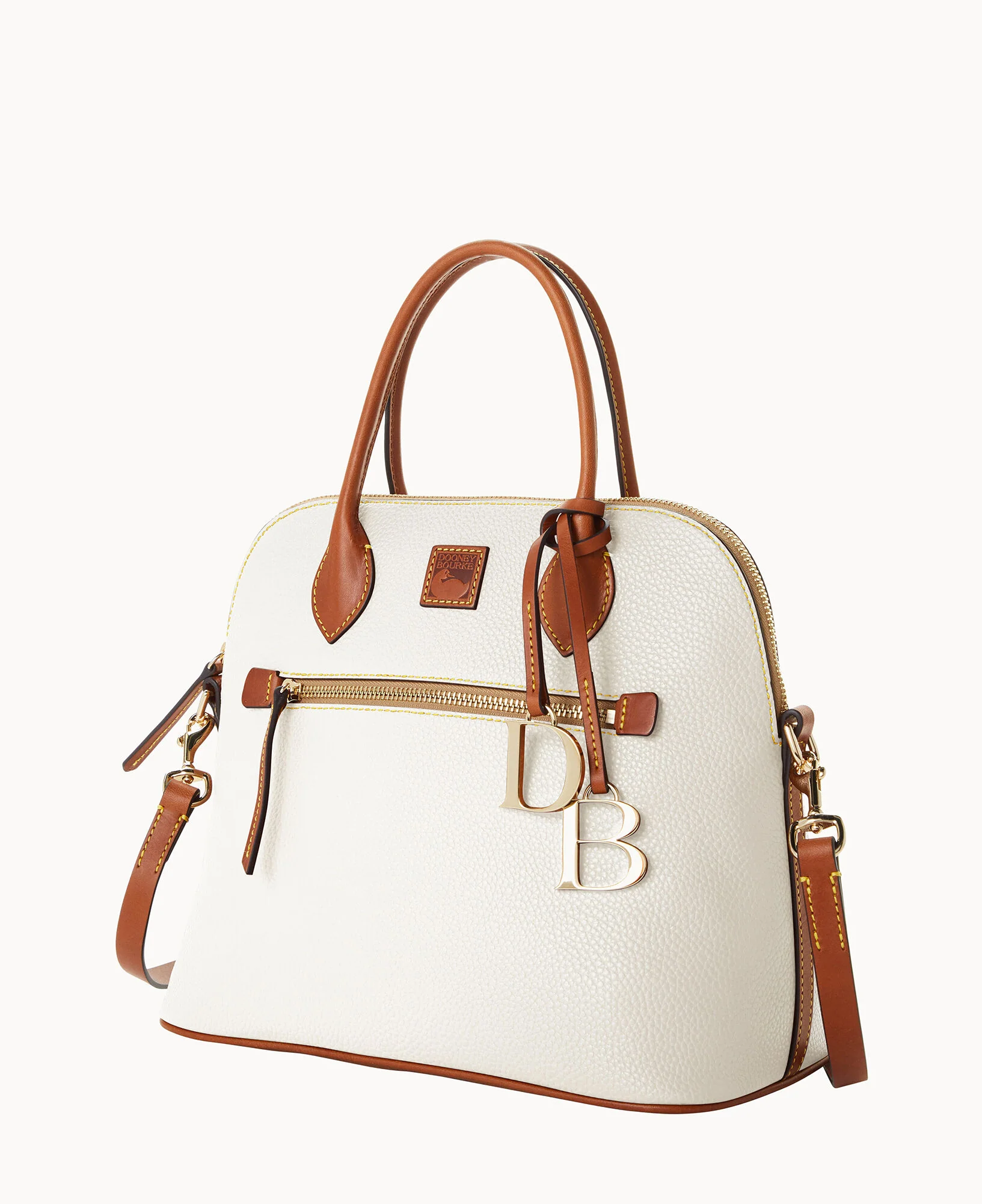 Pebble Grain Large Domed Satchel - Image 38