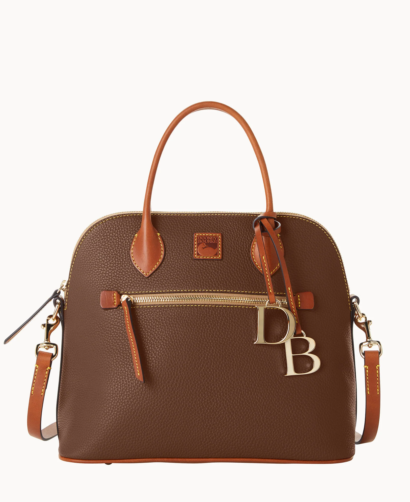 Pebble Grain Large Domed Satchel - Image 45
