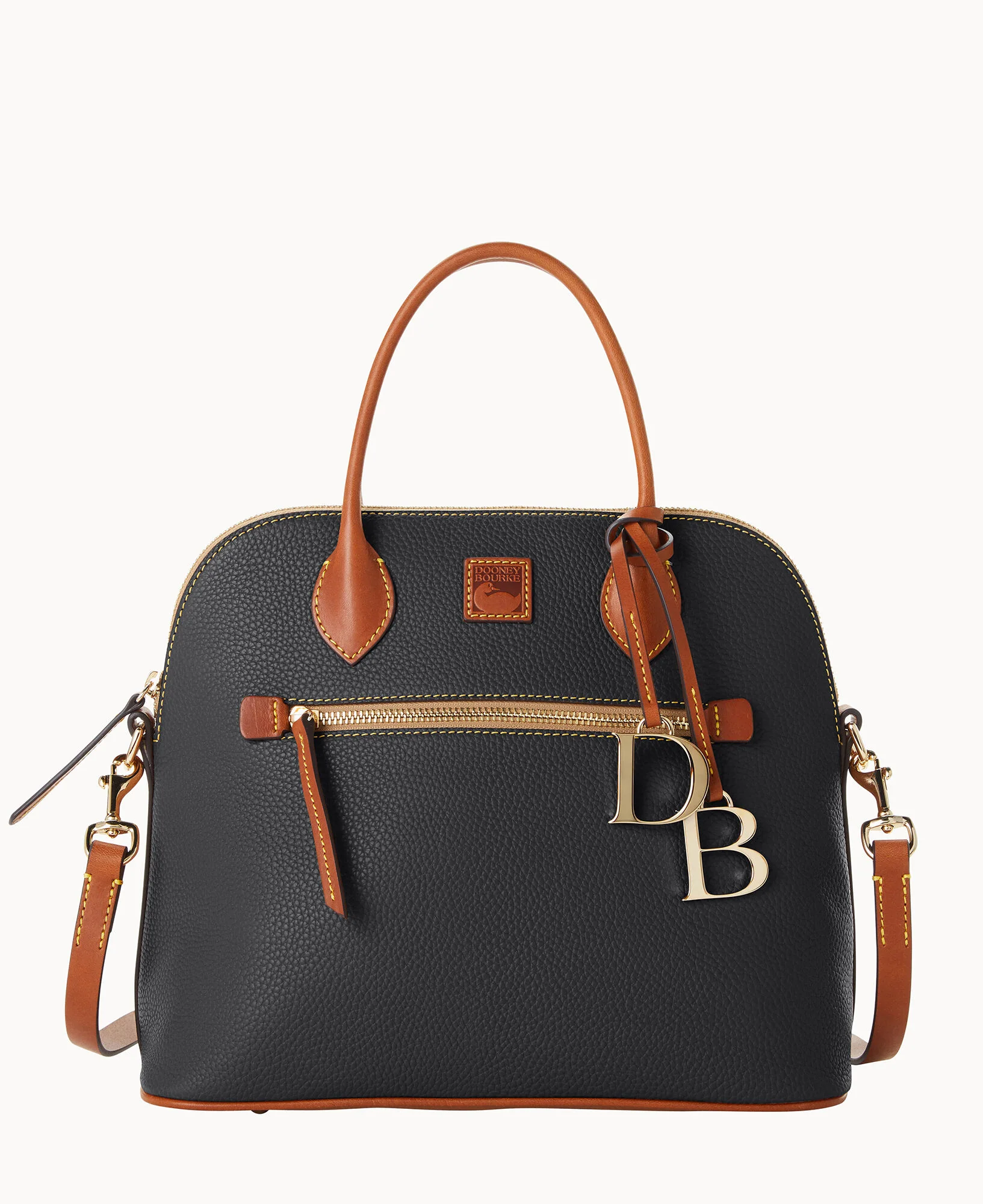 Pebble Grain Large Domed Satchel - Image 5