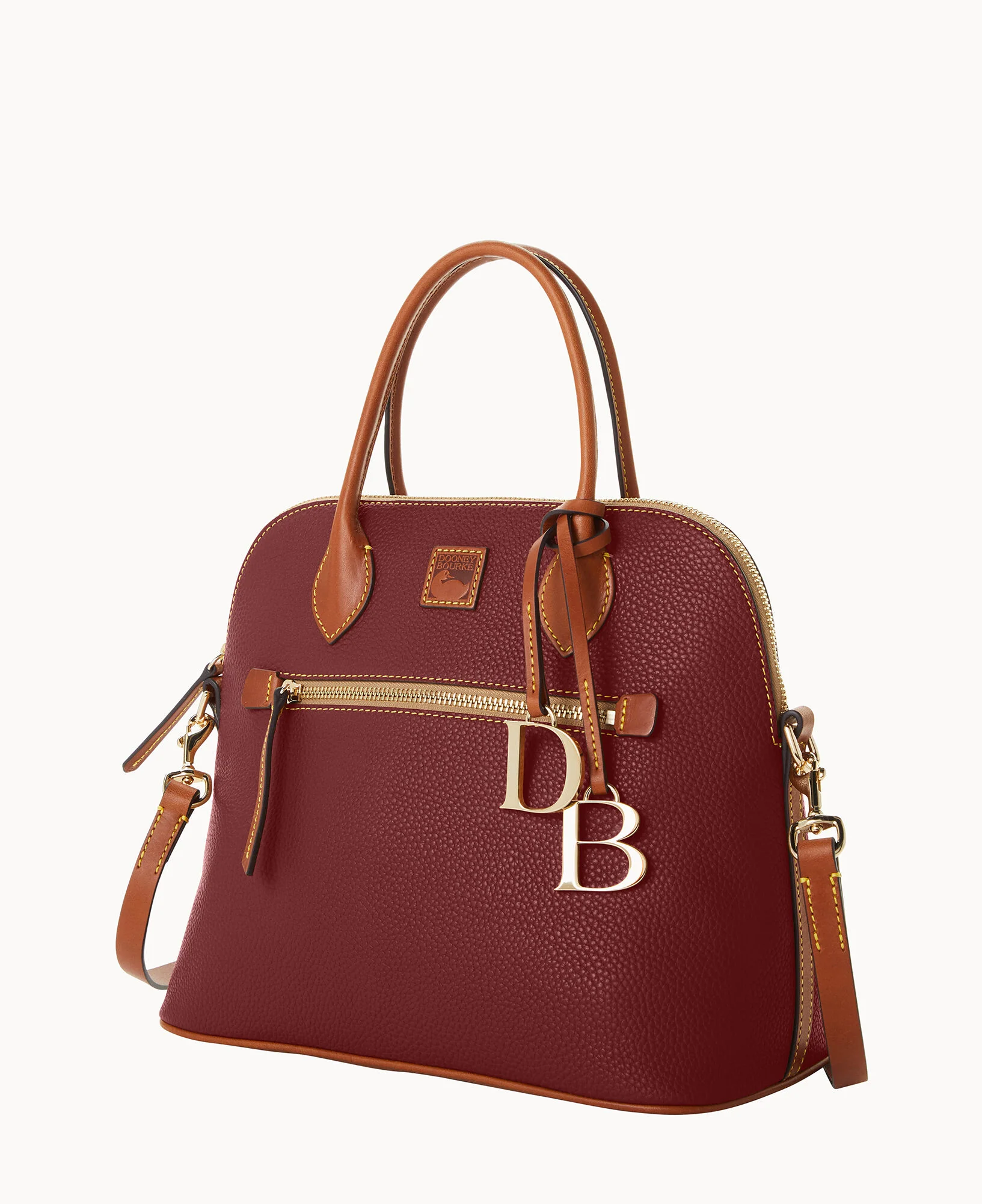 Pebble Grain Large Domed Satchel - Image 54