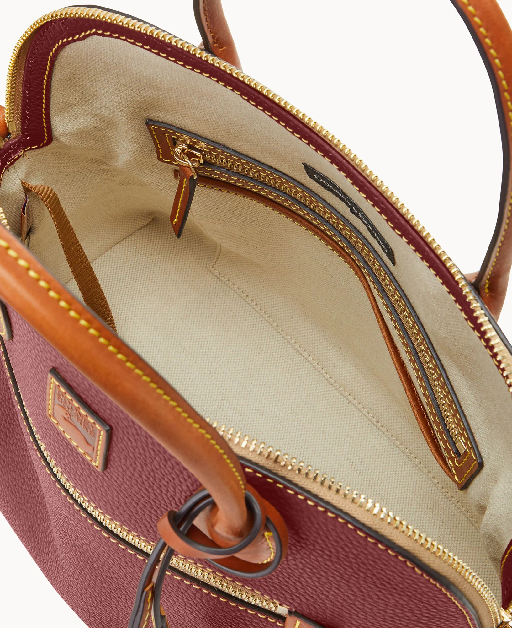 Pebble Grain Large Domed Satchel - Image 55