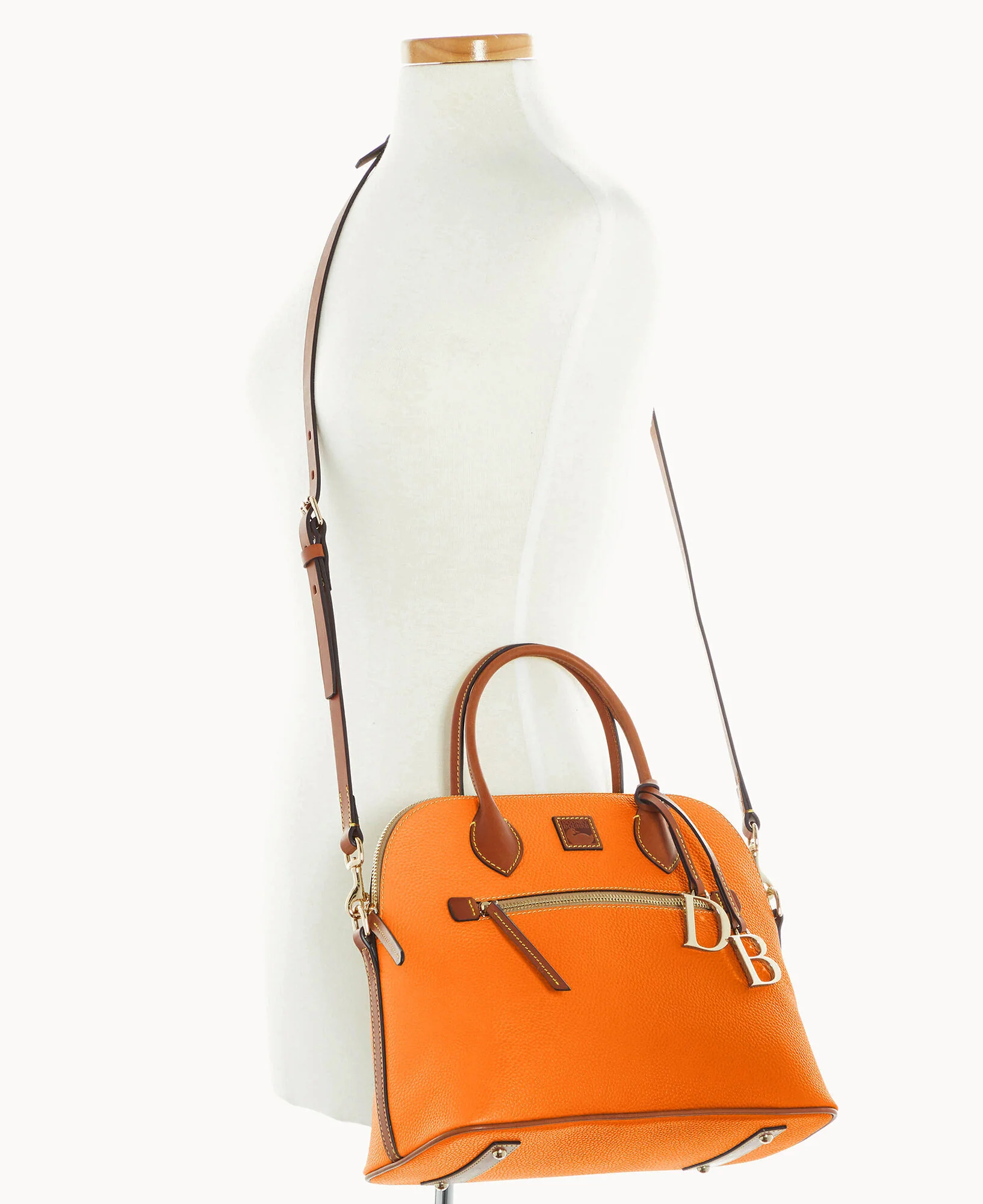 Pebble Grain Large Domed Satchel - Image 60