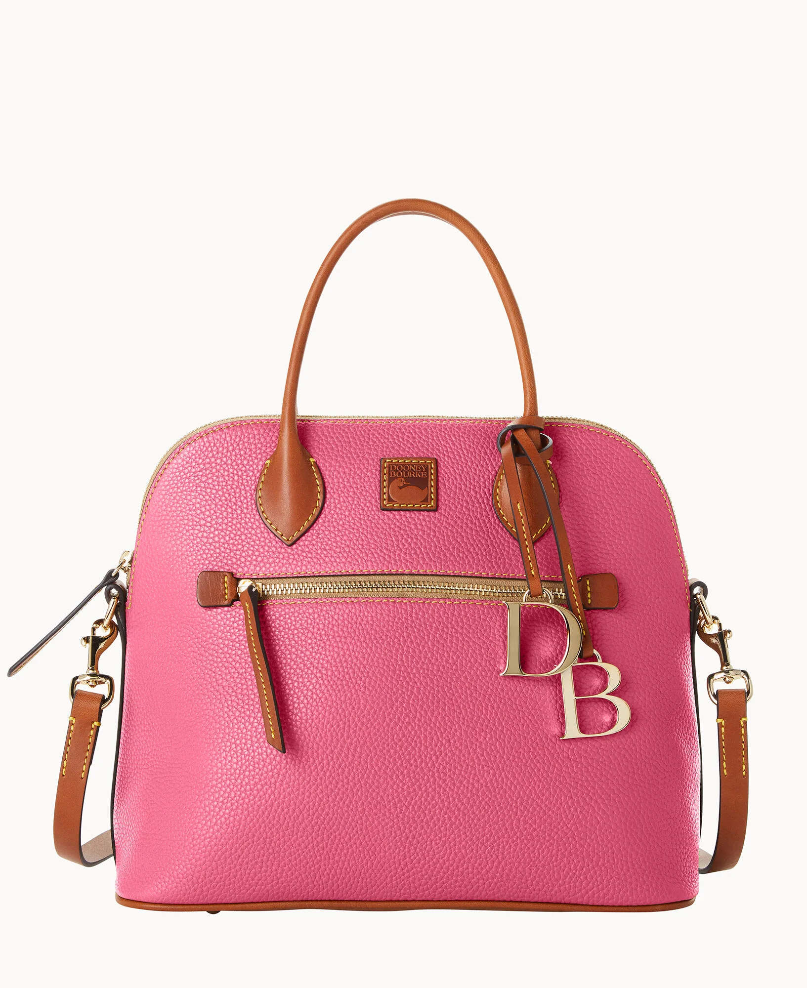 Pebble Grain Large Domed Satchel - Image 77