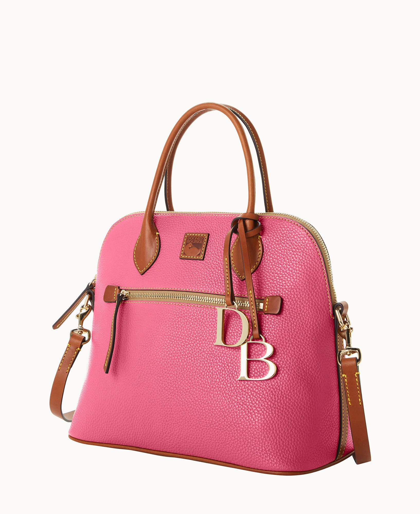 Pebble Grain Large Domed Satchel - Image 78
