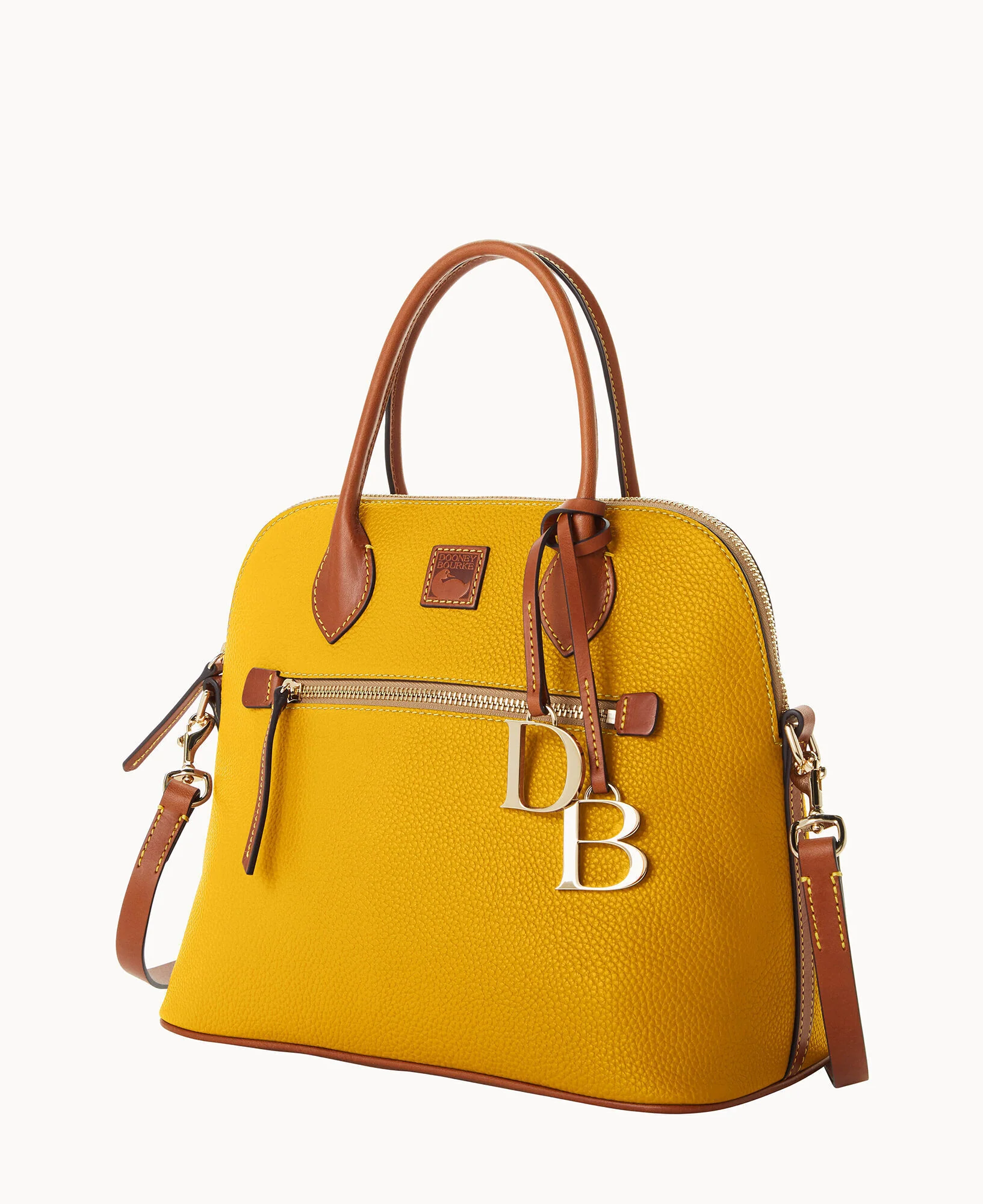 Pebble Grain Large Domed Satchel - Image 86