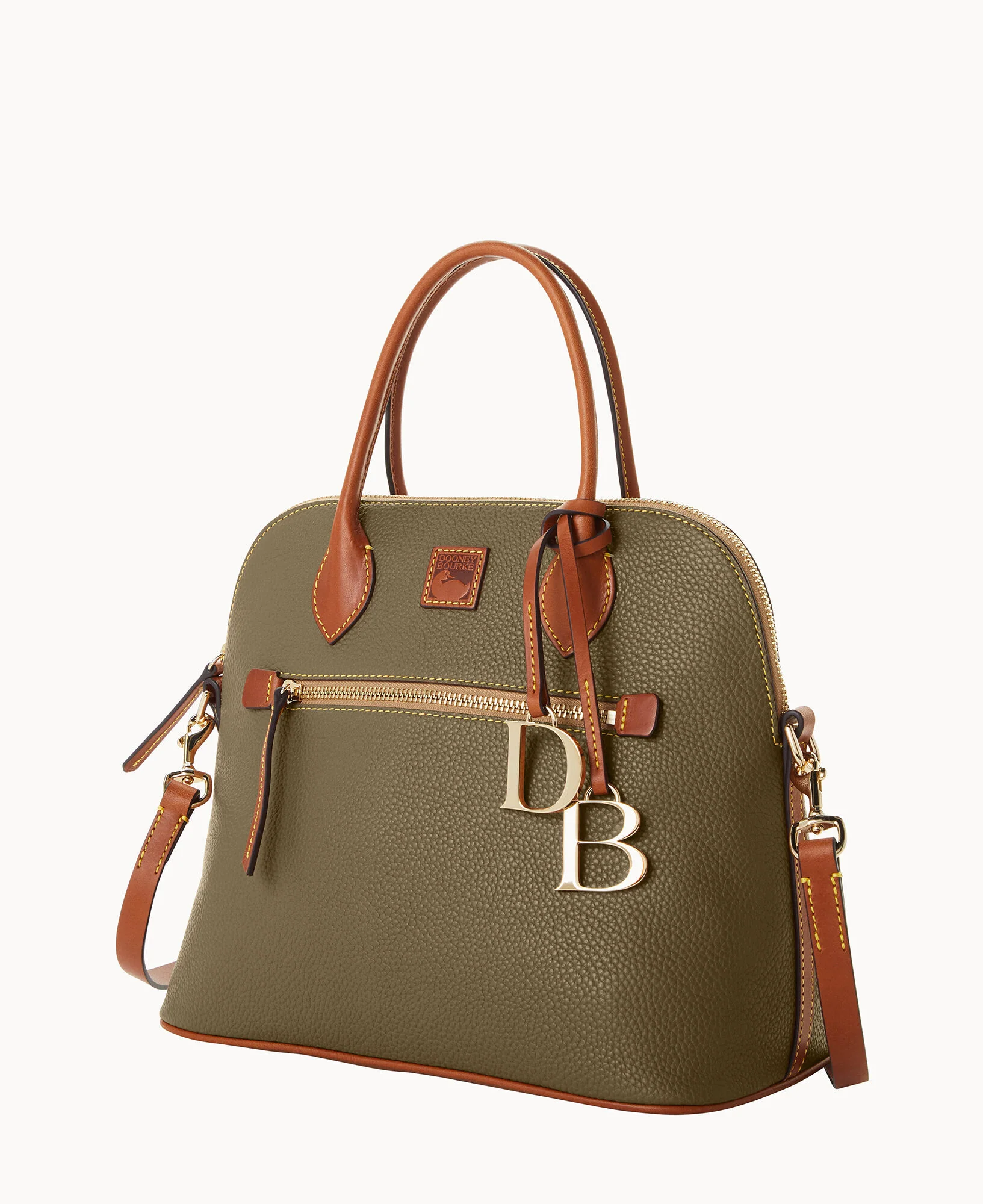 Pebble Grain Large Domed Satchel - Image 90