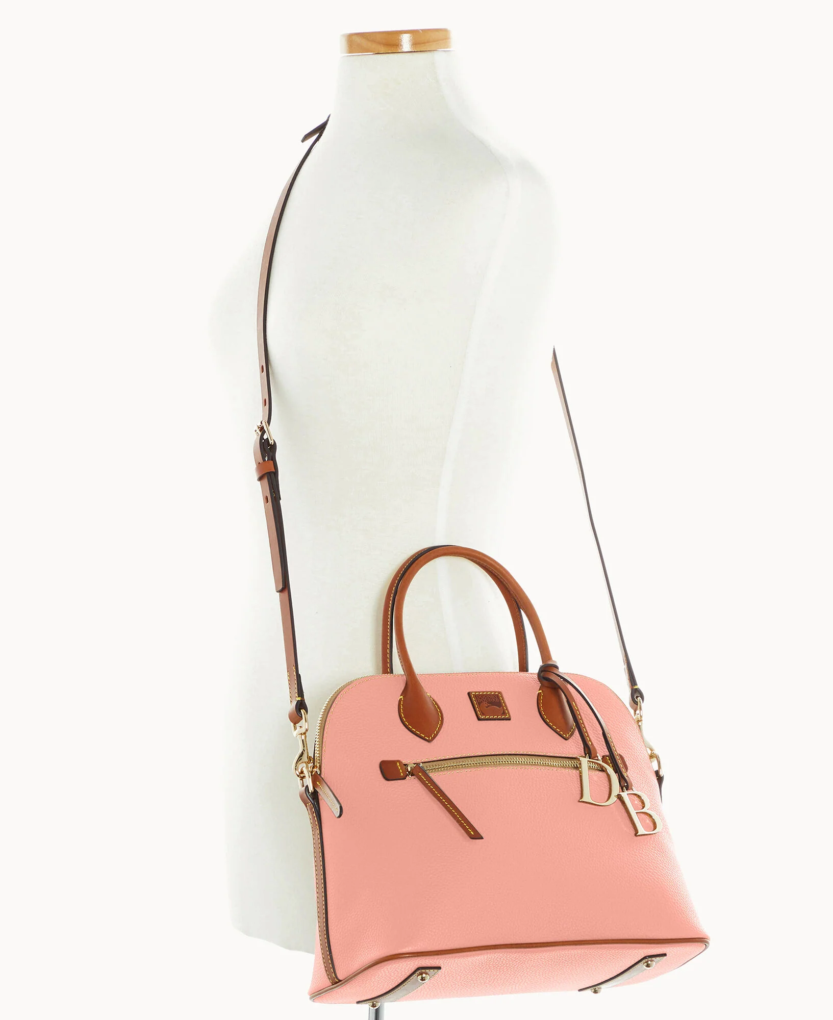 Pebble Grain Large Domed Satchel - Image 96