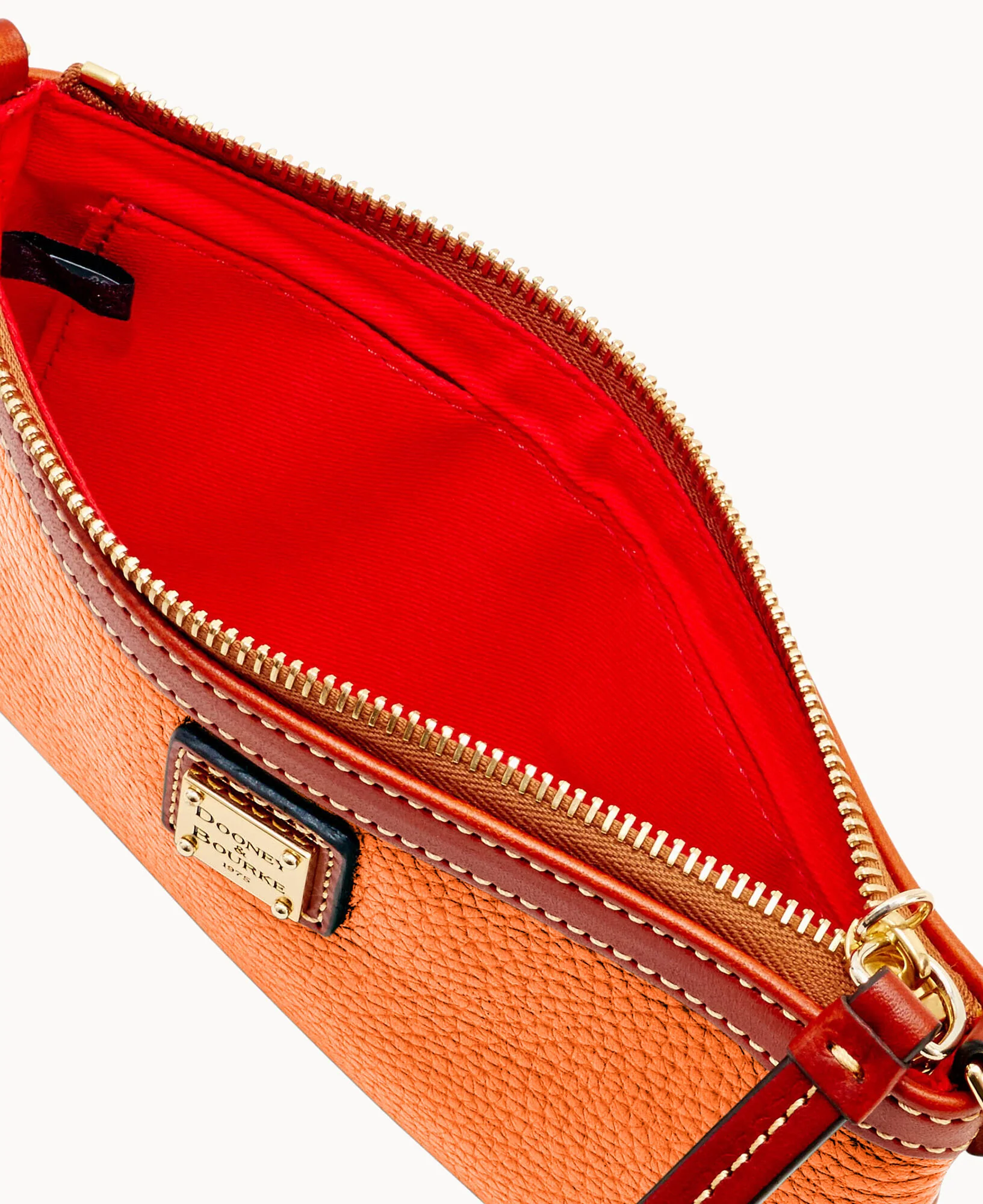 Pebble Grain Large Slim Wristlet - Image 35